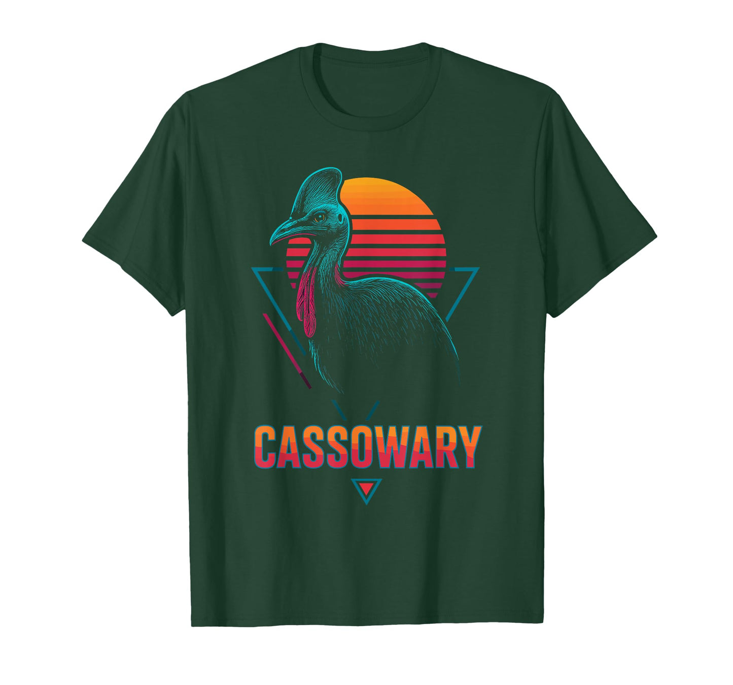 Cassowary Retro T-Shirt