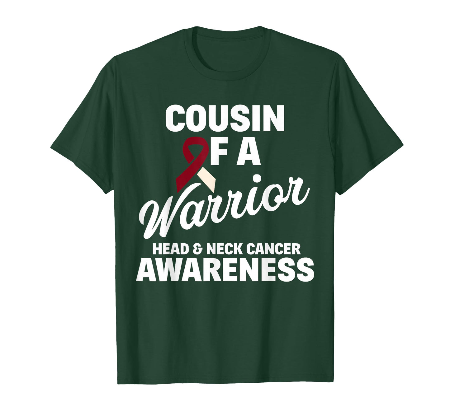 Oral Head & Neck Cancer Awareness Cousin Of A Warrior T-Shirt