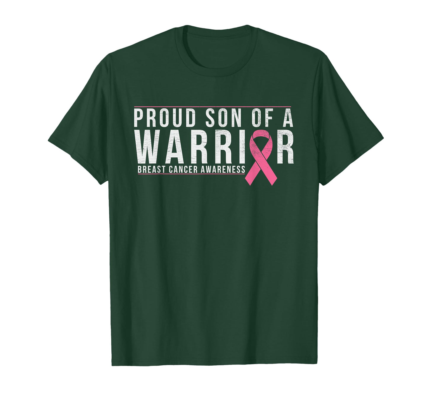 Son Of A Warrior - Breast Cancer Awareness Support T-Shirt