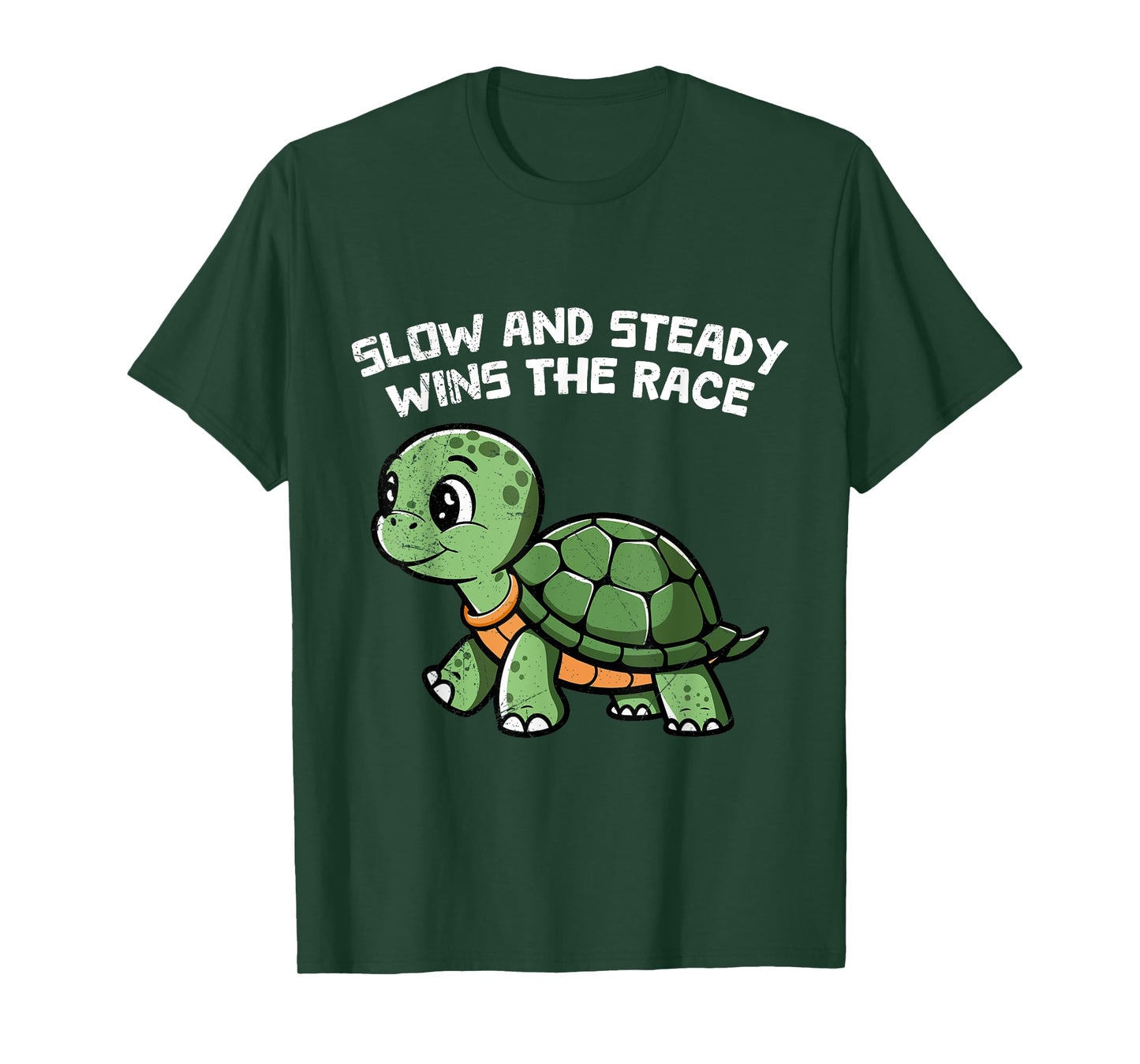 Tortoise SLOW AND STEADY WINS THE RACE Funny T-Shirt