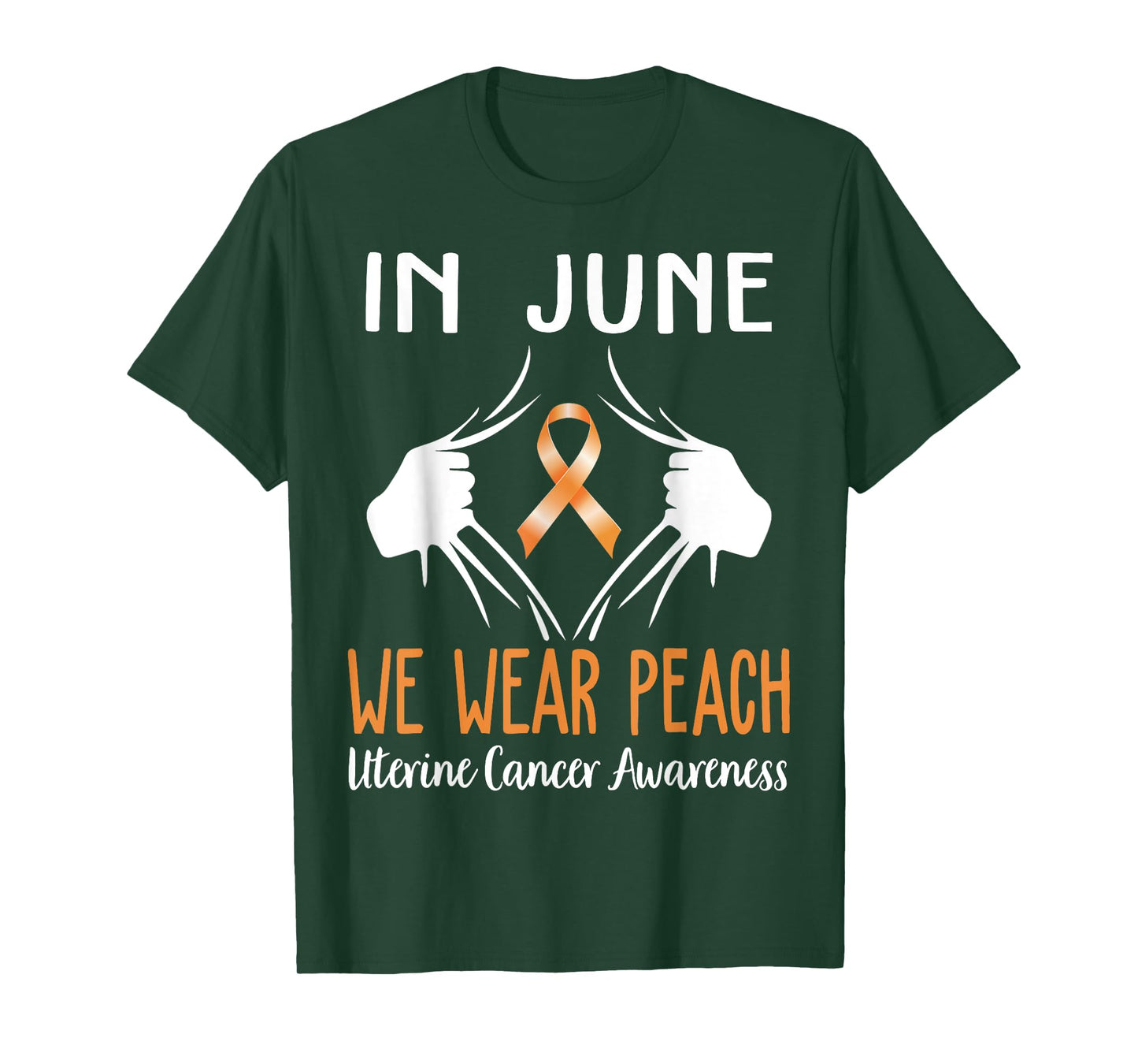 In June We Wear Peach For Uterine Cancer Awareness T-Shirt