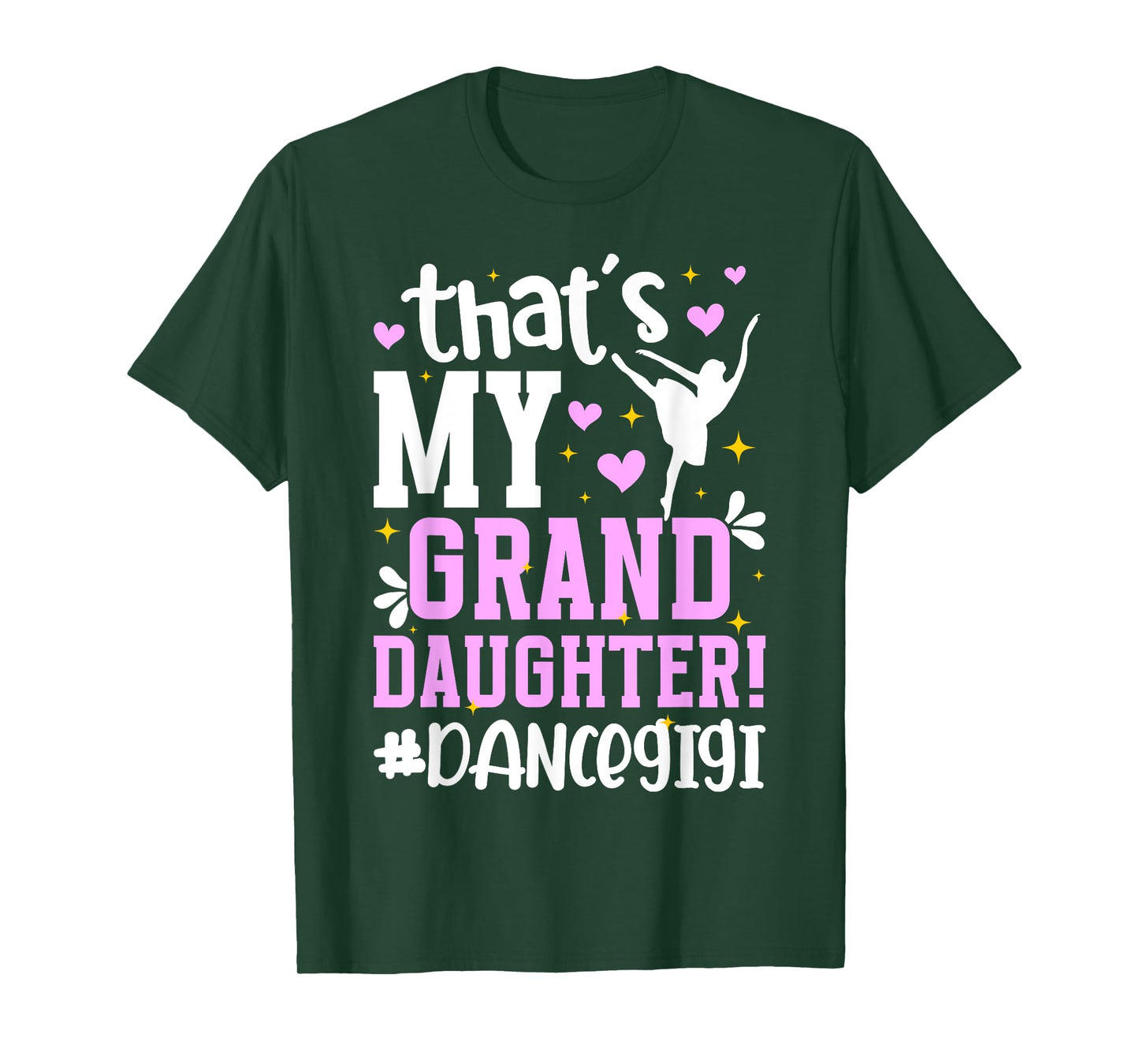 Proud Dance Gigi Grandma On Mother's Day Black Dance Granddaughter/Grandmother T-Shirt