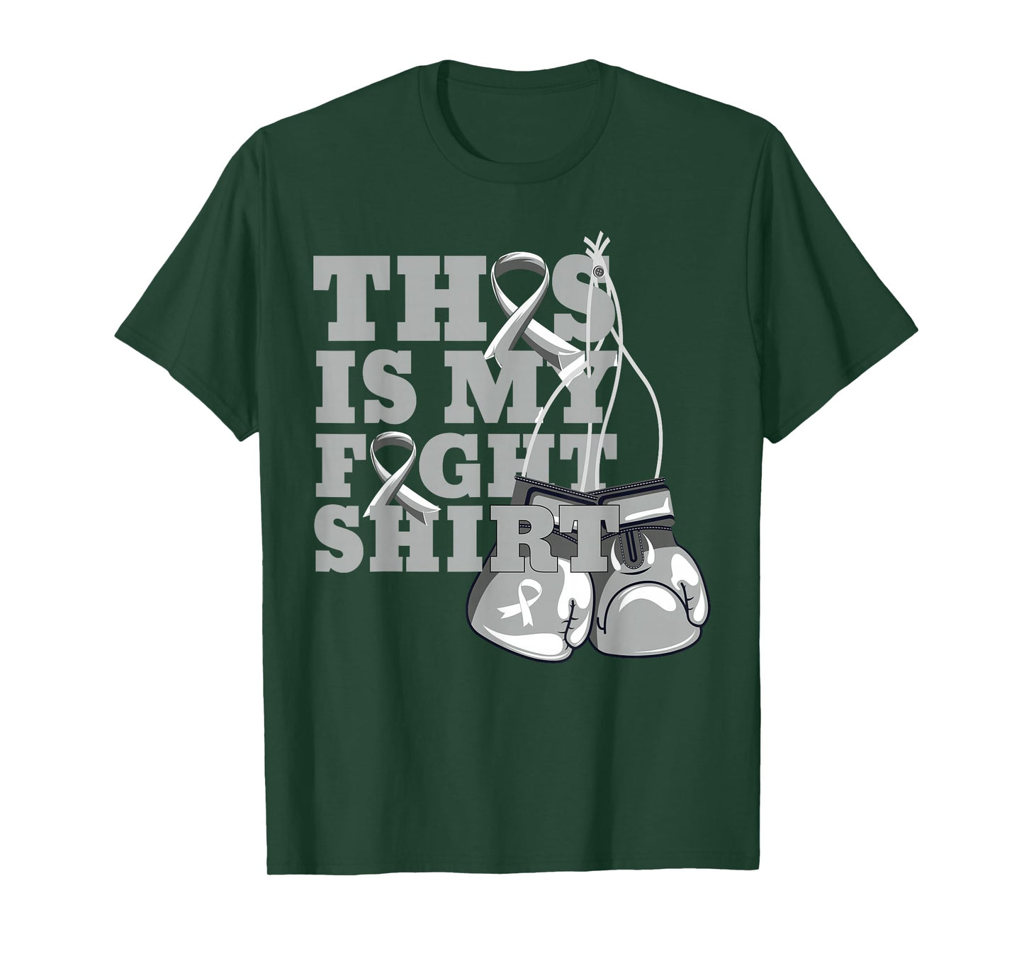 This Is My Fight Shirt Brain Cancer Fighter Support Strong T-Shirt