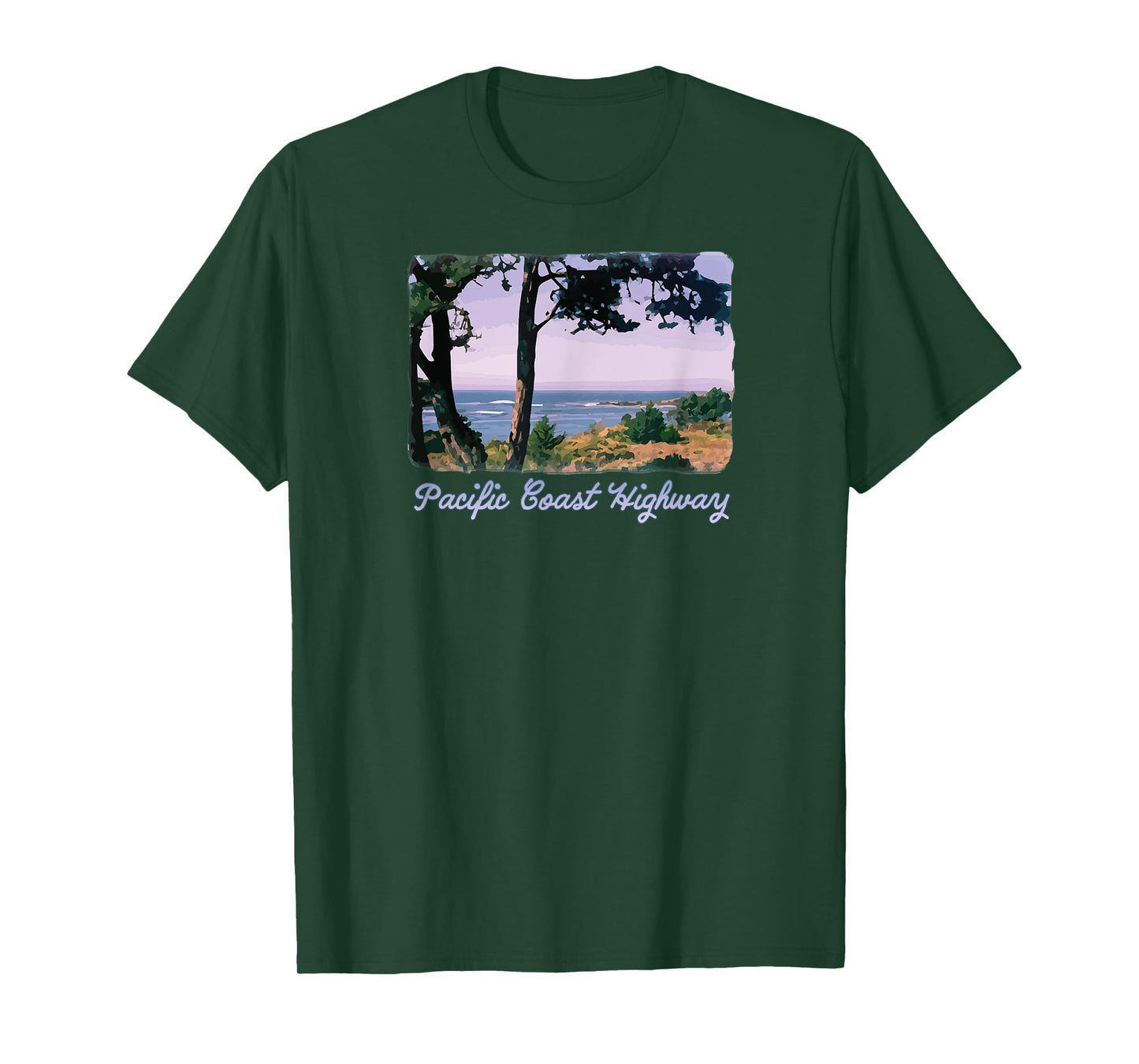 Pacific Coast Highway ocean beach scenic t-shirt T-Shirt
