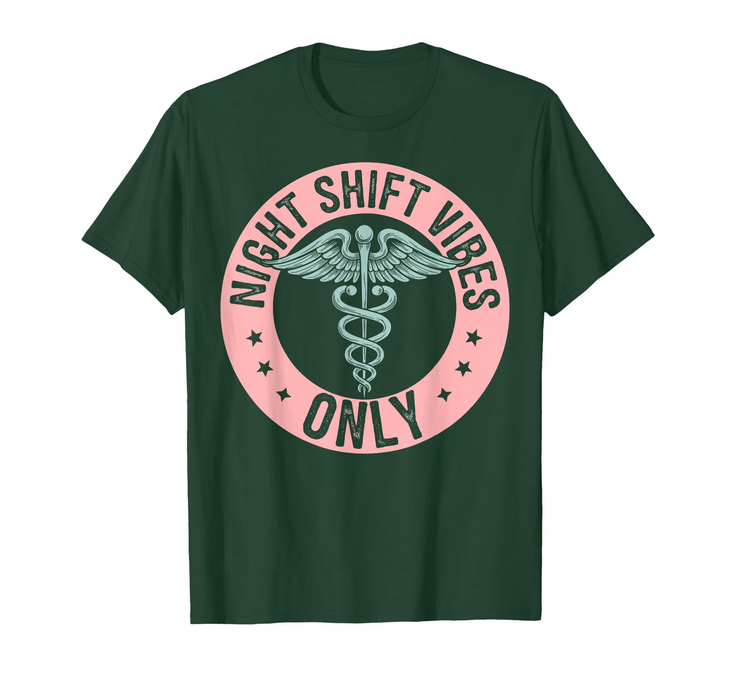 Night Shift Vibes Only Night Shift Nurse Nursing T-Shirt