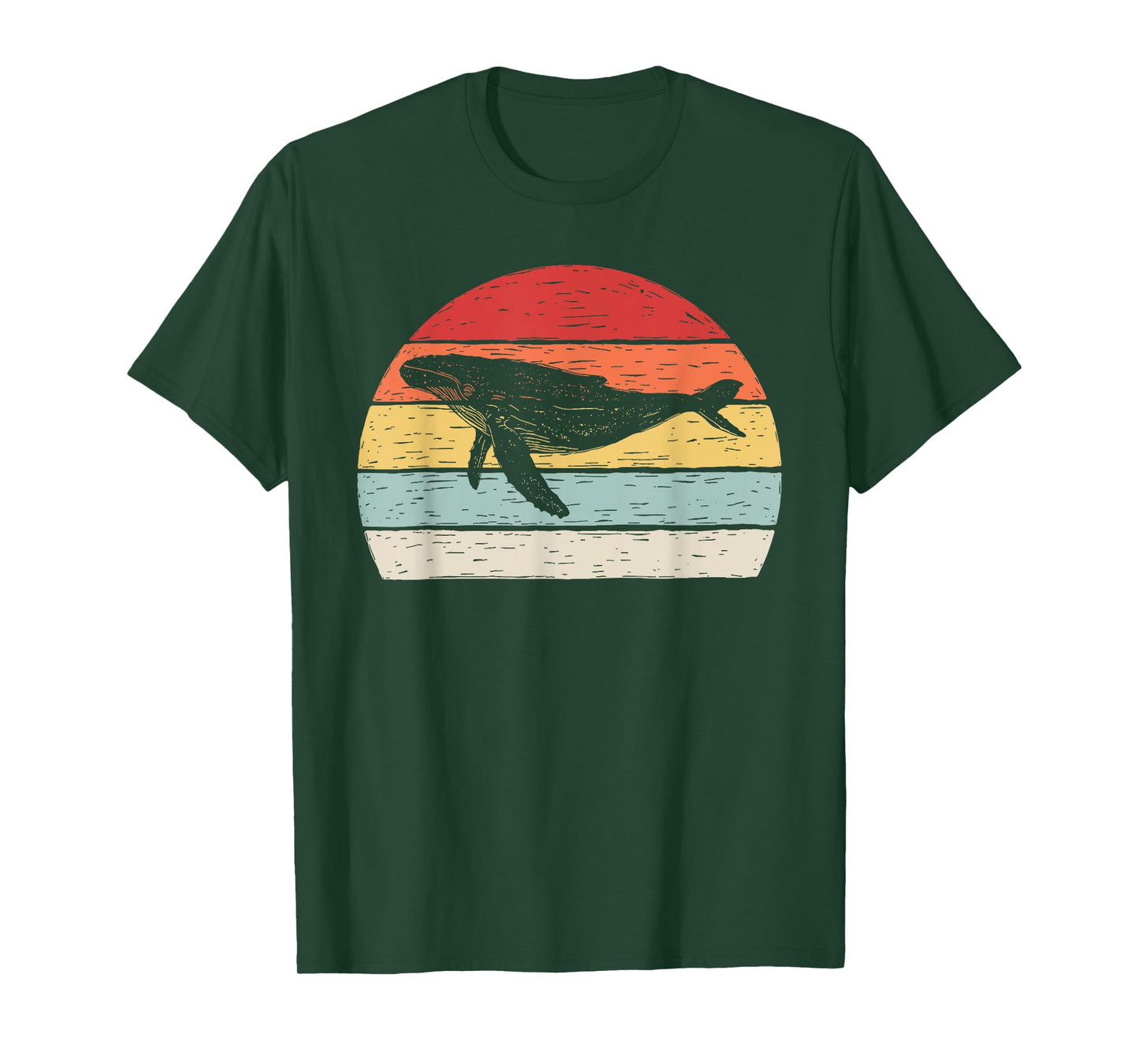 Vintage Retro Humpback Whale T-Shirt