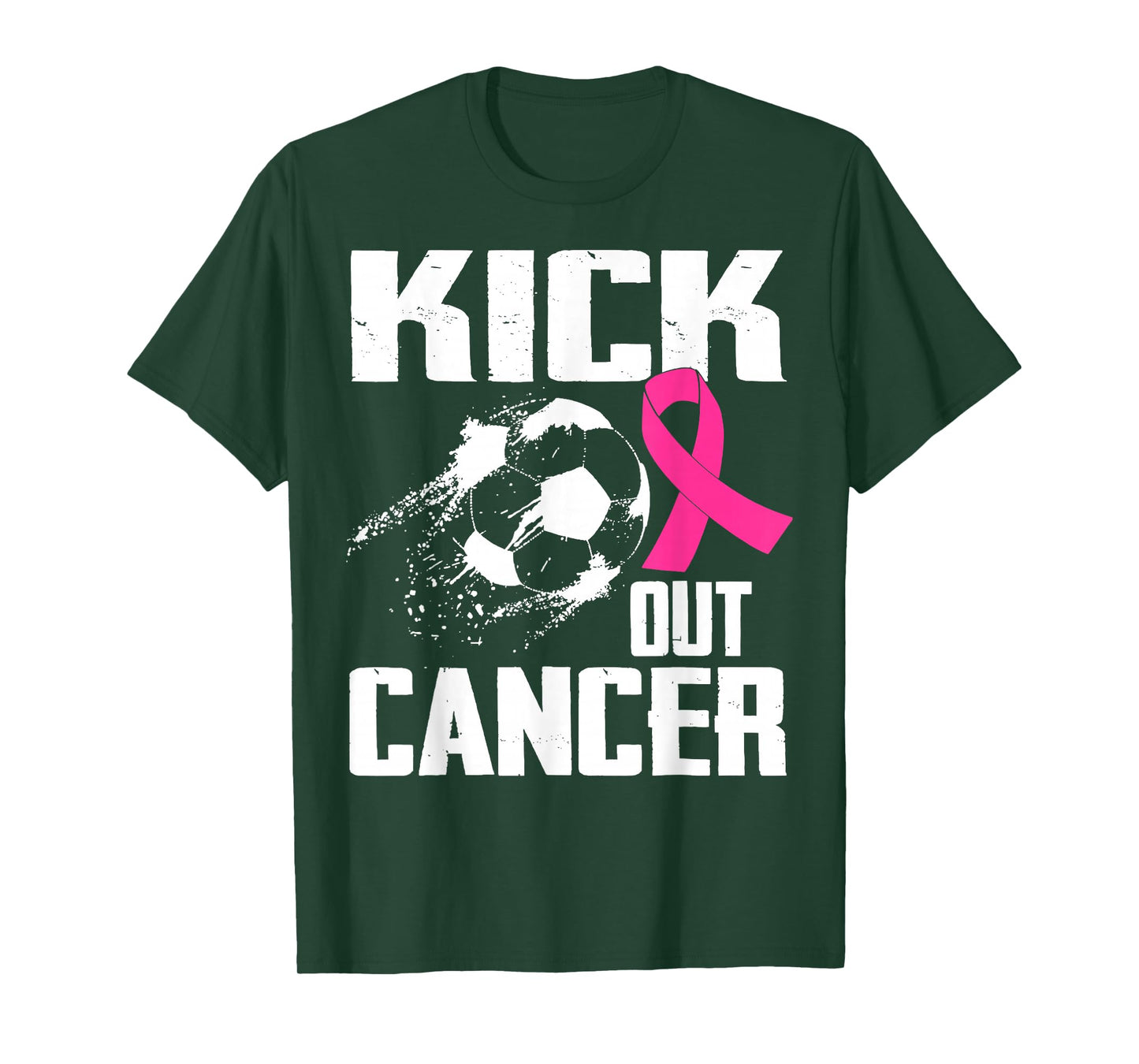Breast Cancer Survivors Kick Out Cancer Soccer Ball Support T-Shirt