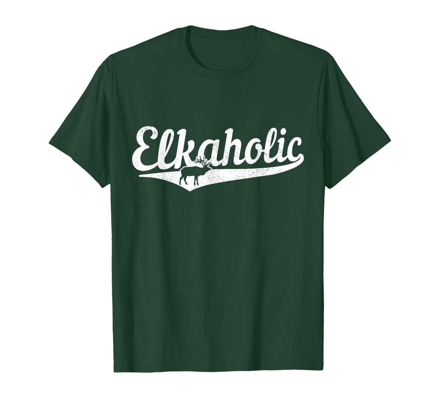 Elkaholic Moose Hunting Funny Moose Hunter T-Shirt