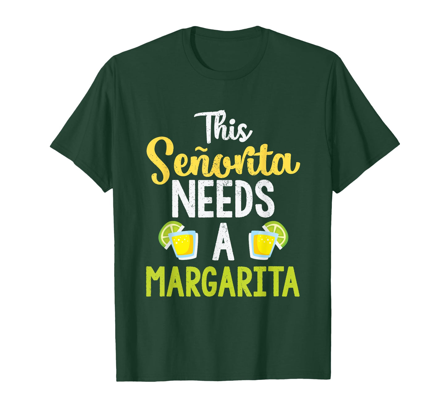 This Senorita Needs A Margarita T-Shirt Funny Drinking Shirt T-Shirt
