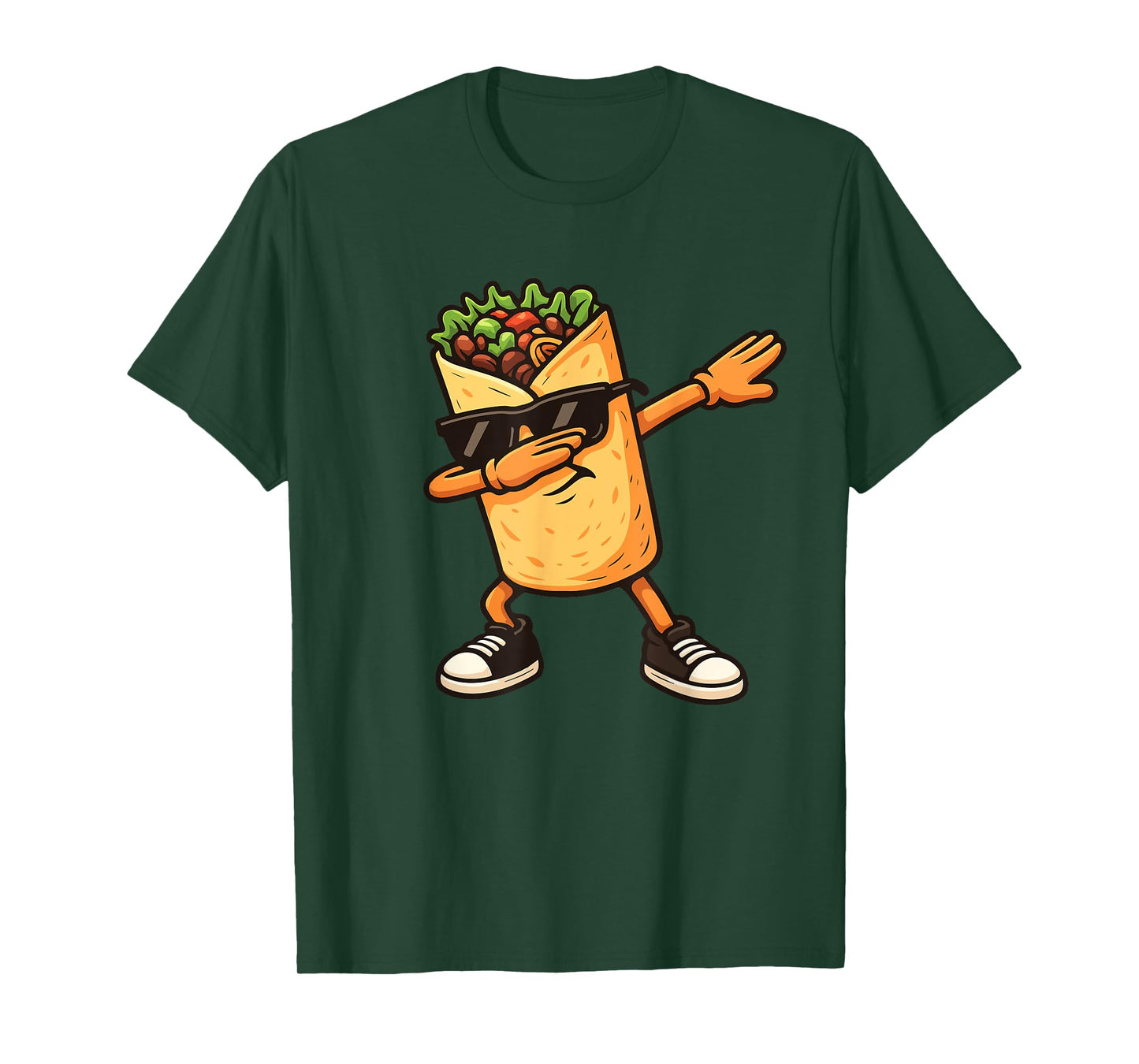Funny Dabbing Burrito Mexican Food Costume T-Shirt