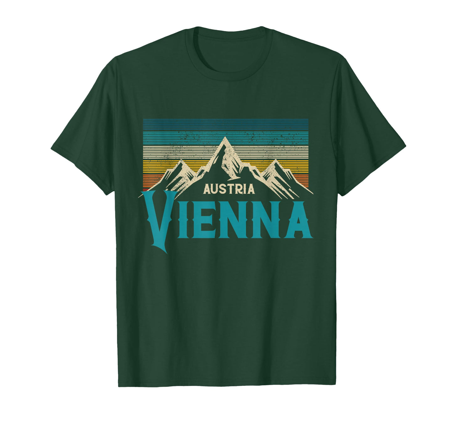 Vienna Austria Vienna Vintage Mountains Alps Ski Souvenir T-Shirt