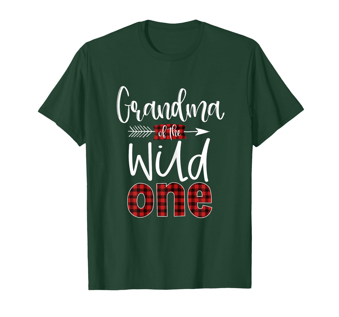 Grandma of the Wild One Shirt Plaid Lumberjack 1st Birthday T-Shirt