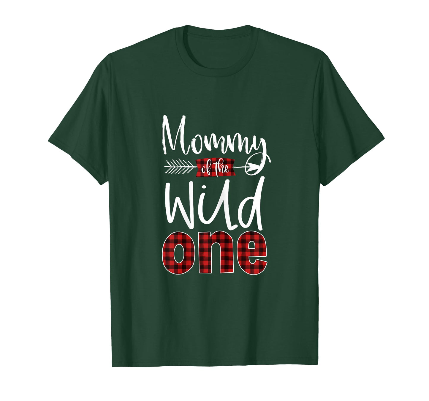 Mommy of the Wild One Buffalo Plaid Lumberjack 1st Birthday T-Shirt
