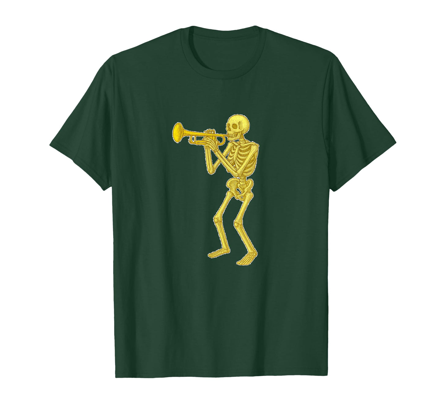 Skeleton Playing Trumpet - Marching Band Orchestra T-Shirt