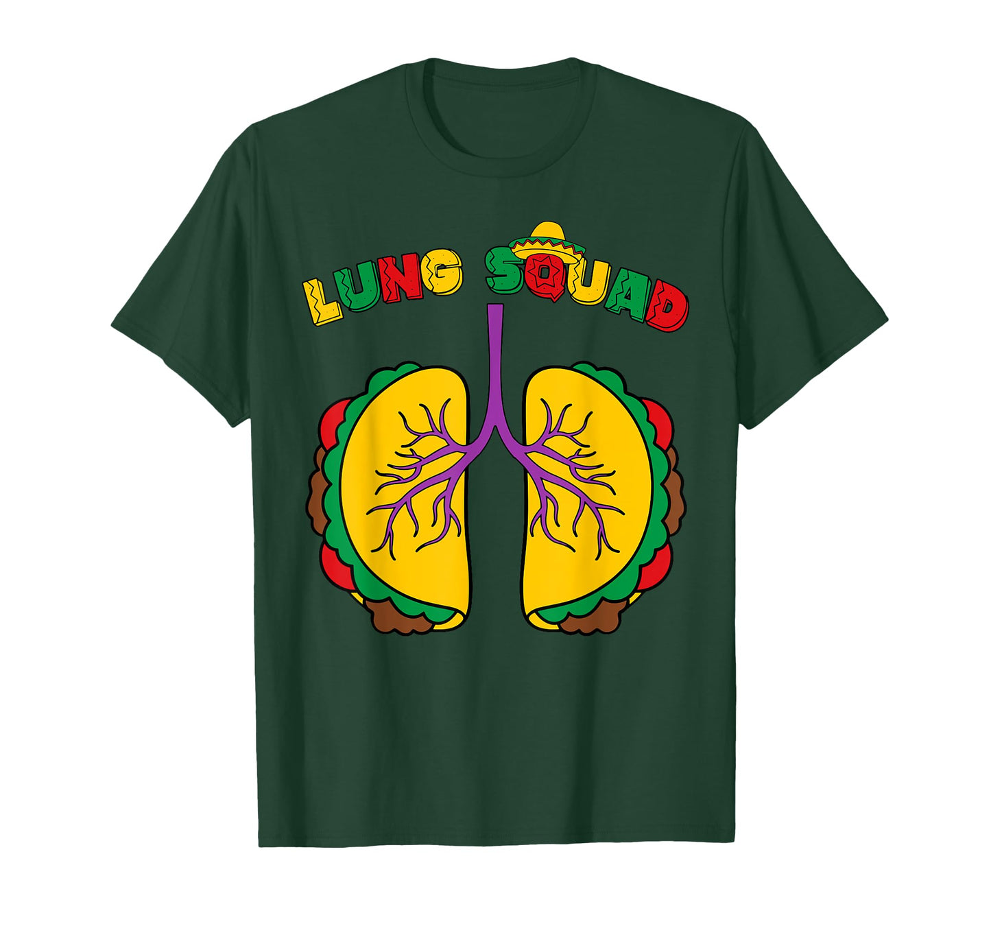 Taco Lung Squad RT Nurse Cinco De Mayo Respiratory Therapist T-Shirt