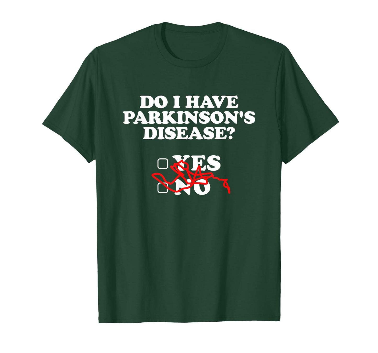 Parkinsons Disease Awareness Yes No Warrior Survivor T-Shirt