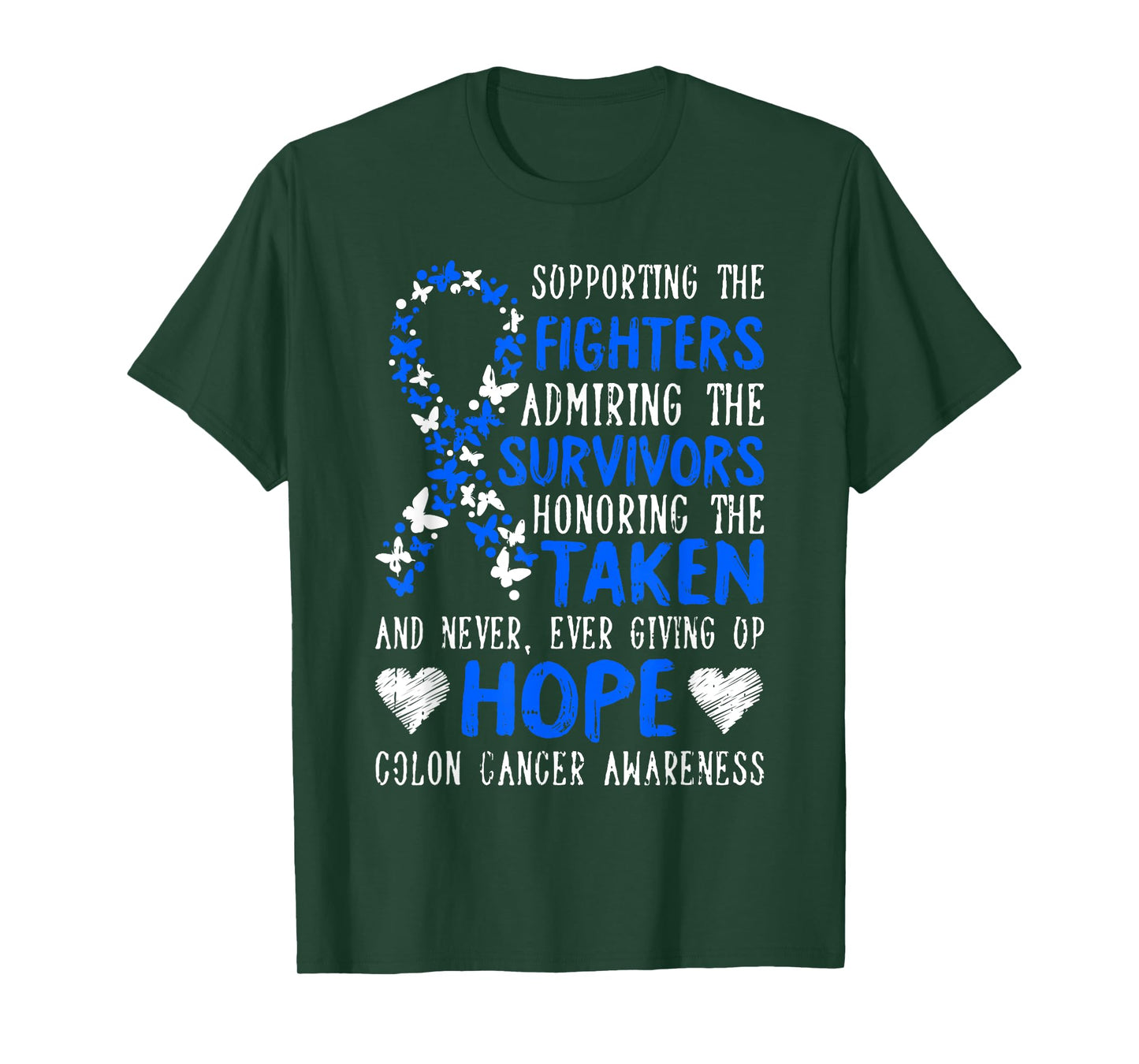 Colon Cancer Awareness Gifts Colonoscopy Survivor Fighter T-Shirt