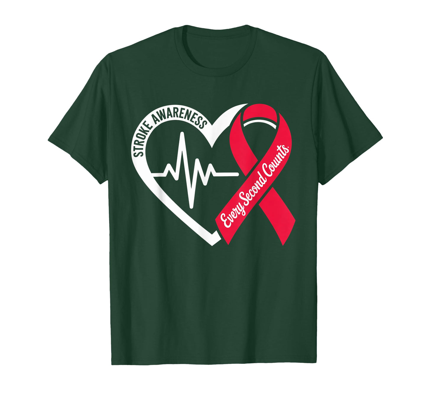 Stroke Awareness Heart Stroke Survivor Warrior Brain Attack T-Shirt
