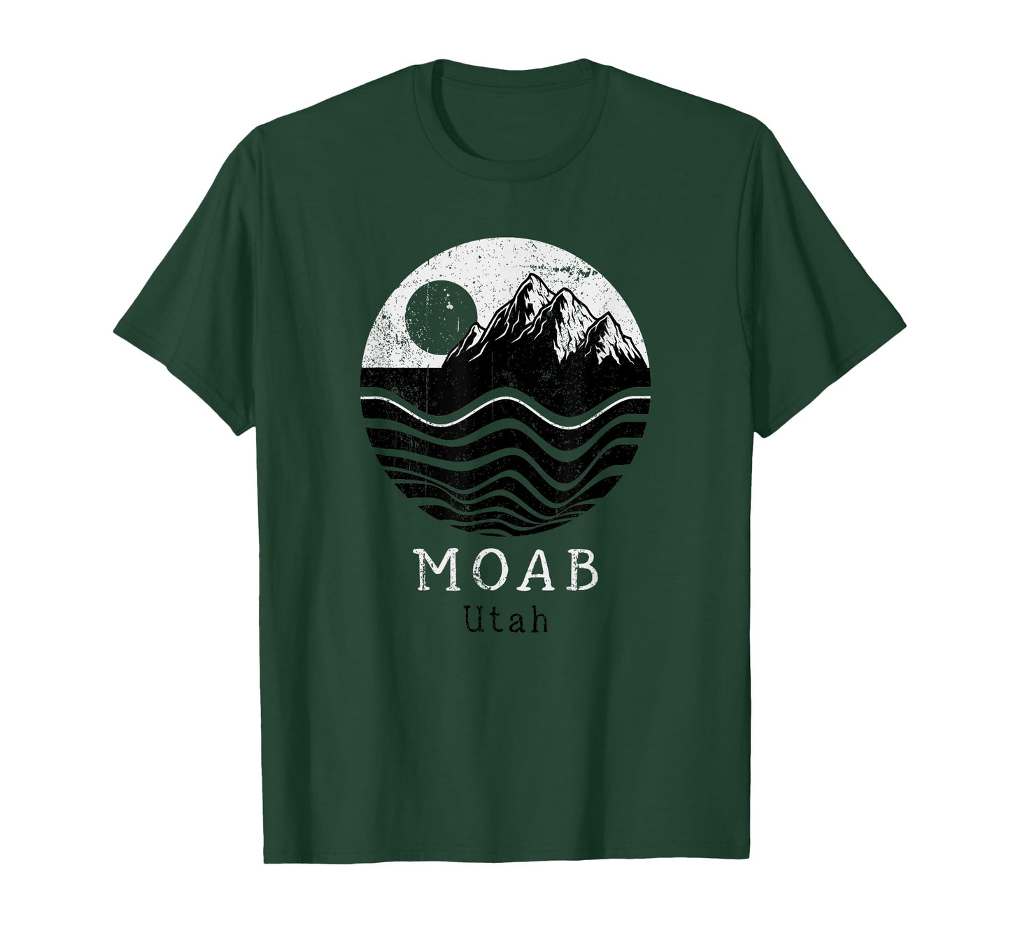 Moab Vintage Mountains Hiking Camping Utah Retro T-Shirt