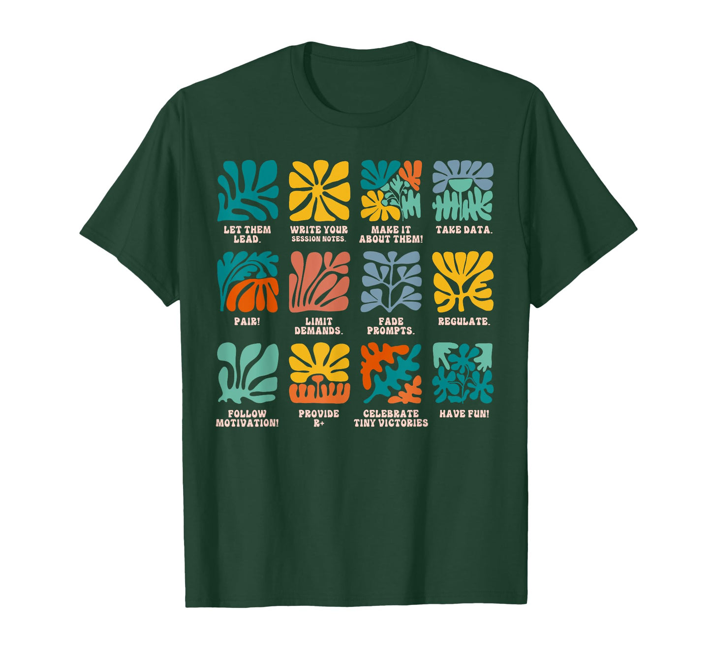 ABA Applied Behavior Analyst Advocate Autism Lets Them Lead T-Shirt