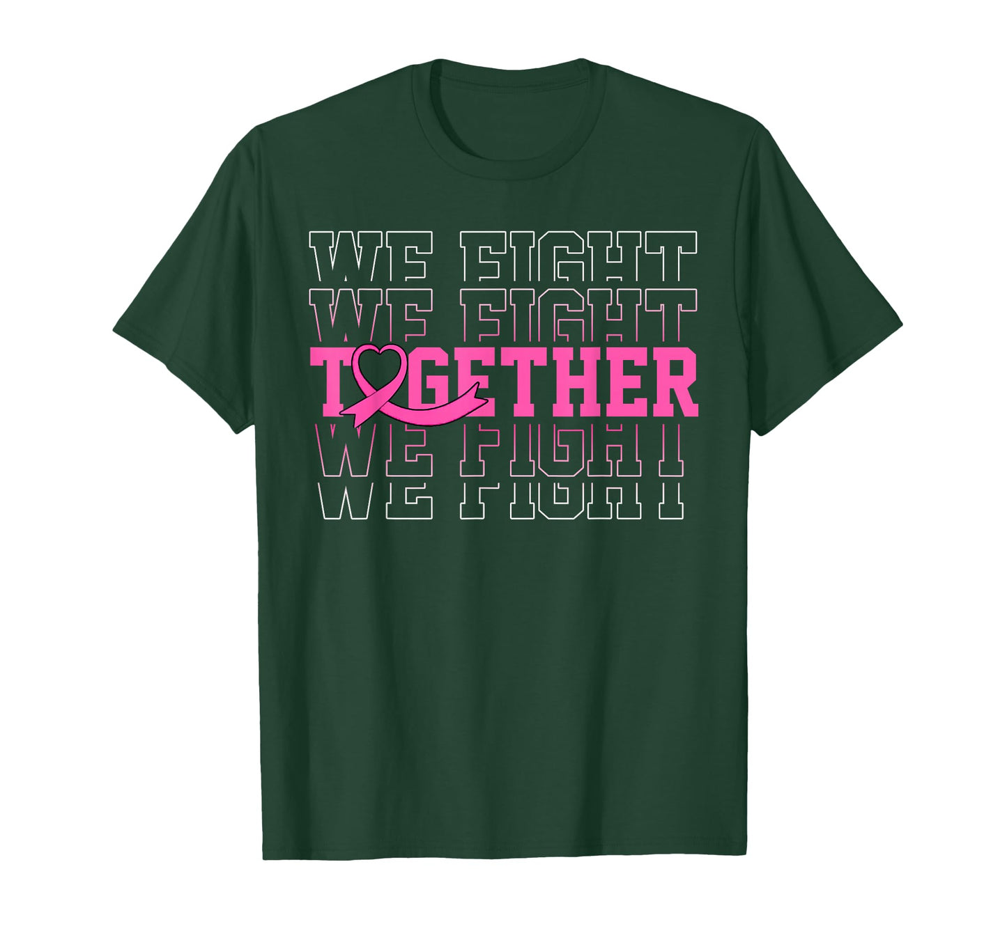 Vintage Retro Pink Ribbon Breast Cancer Awareness T-Shirt