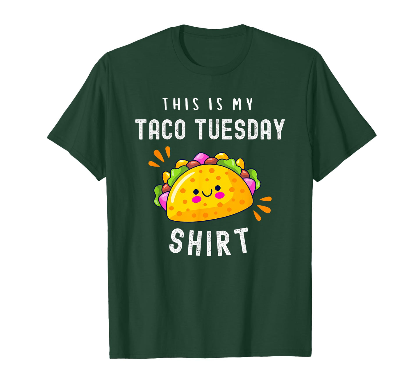 Funny Mexican Food Lover Cute Tacos This Is My Taco Tuesday T-Shirt