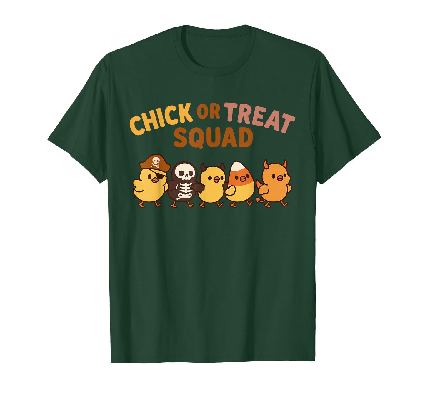 Funny Chick Halloween Costume Group Trick or Treat Squad T-Shirt