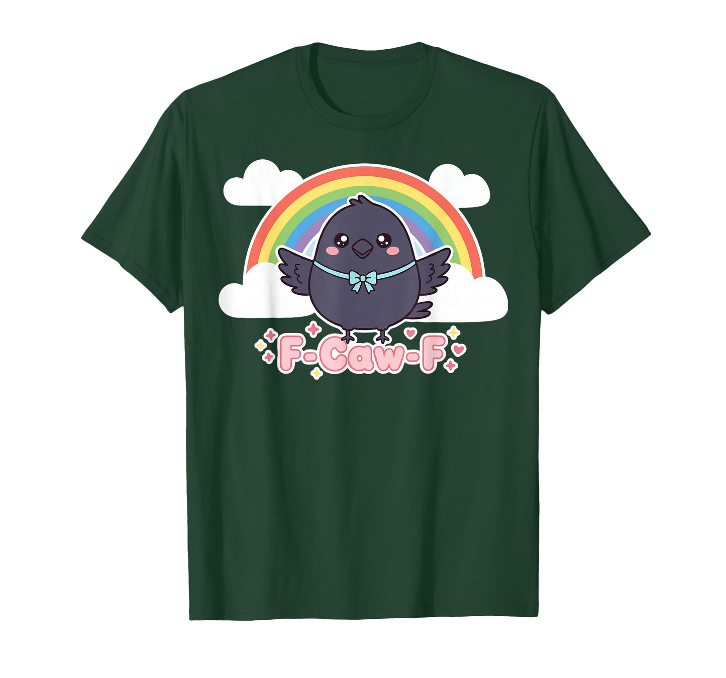 F-Caw-F Cute Black Bird Kawaii Crow T-Shirt