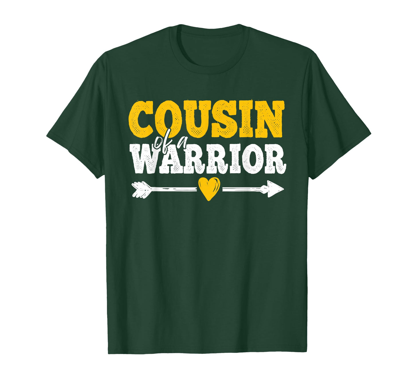Cousin of a Warrior Childhood Cancer Awareness Family T-Shirt