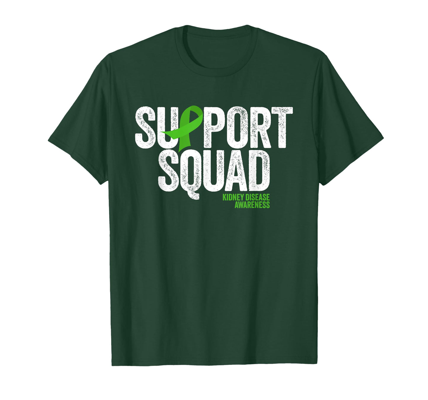 Support Squad Distressed Family Kidney disease Awareness T-Shirt