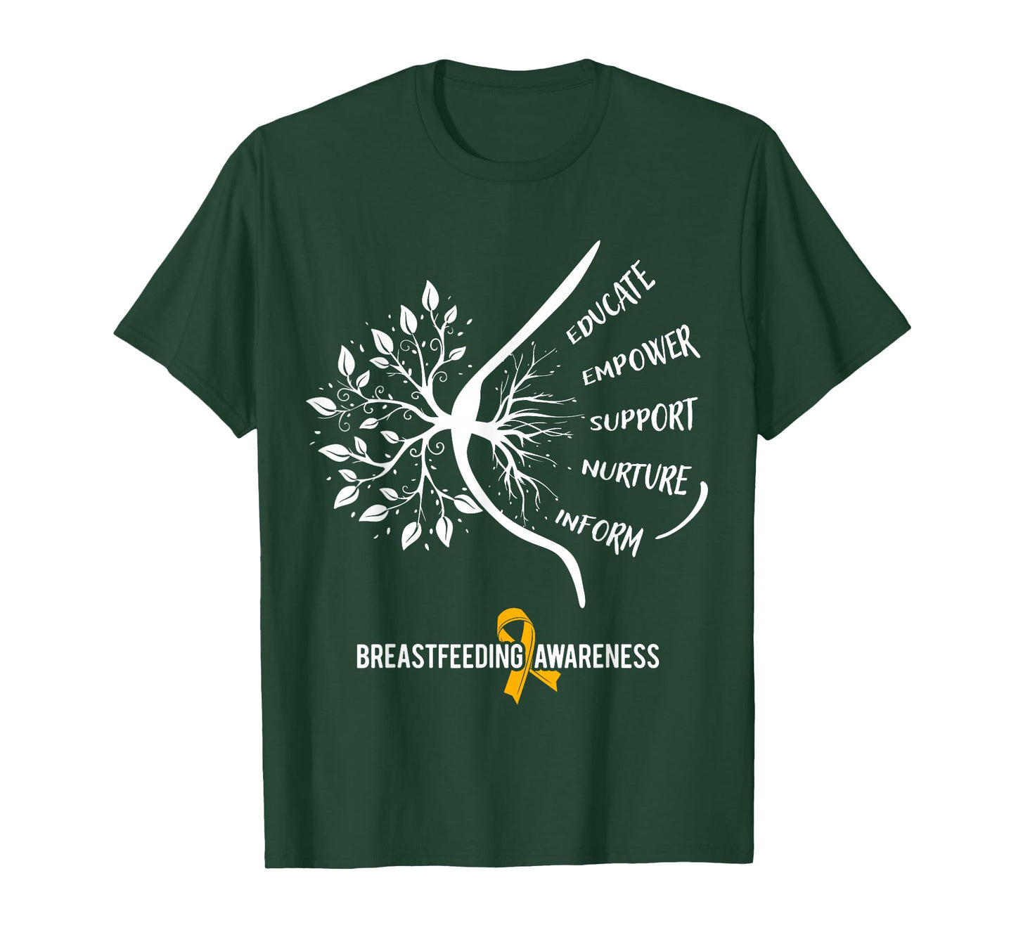 Breastfeeding Awareness Family USA Breast Milk Lactation Mom T-Shirt