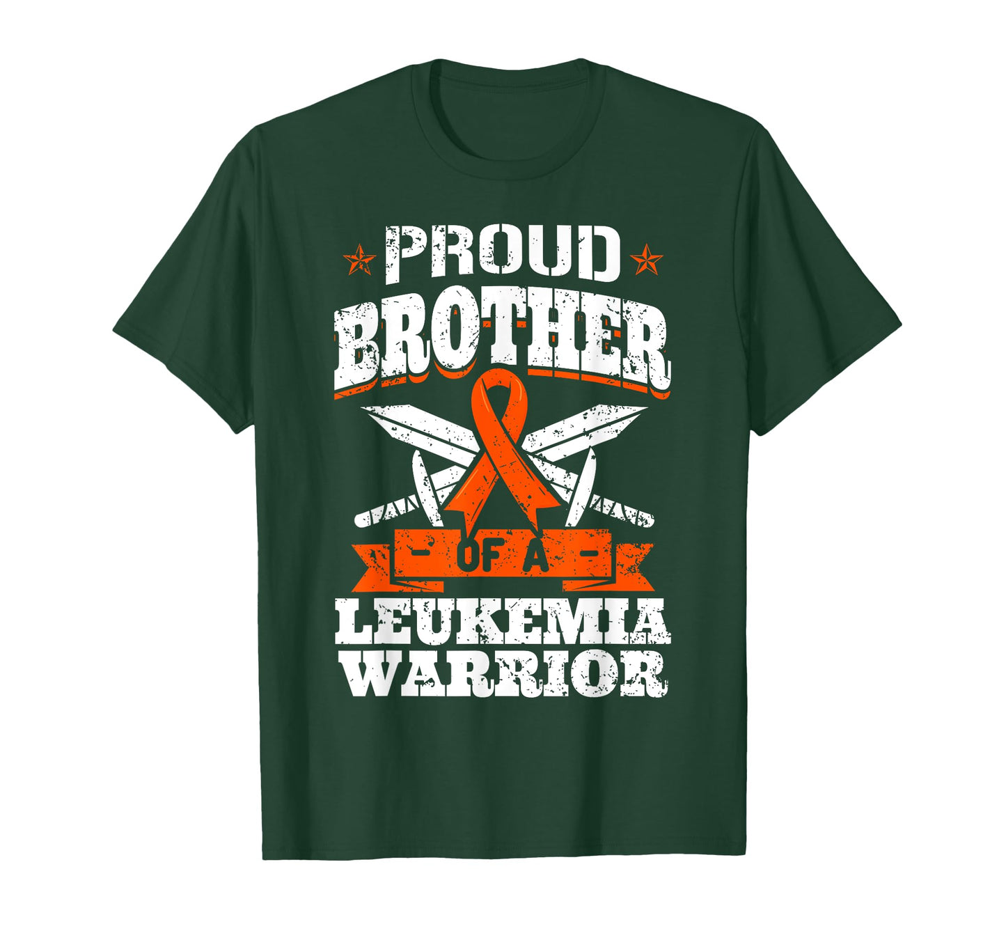 Proud Brotther Of A Leukemia Warrior Bro Awareness Ribbon T-Shirt