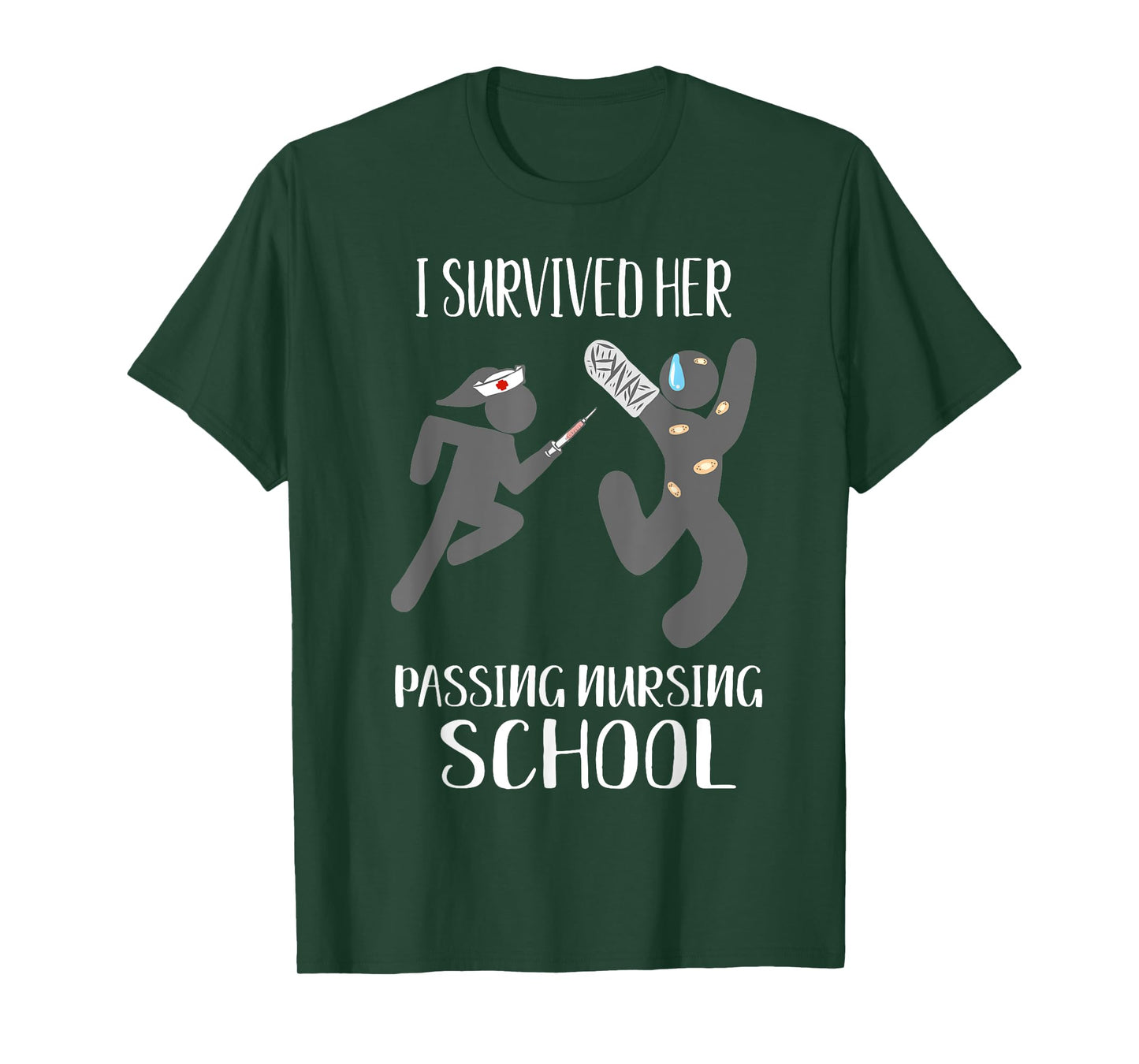 I Survived Her Passing Nursing School For Him Boyfriend Men T-Shirt