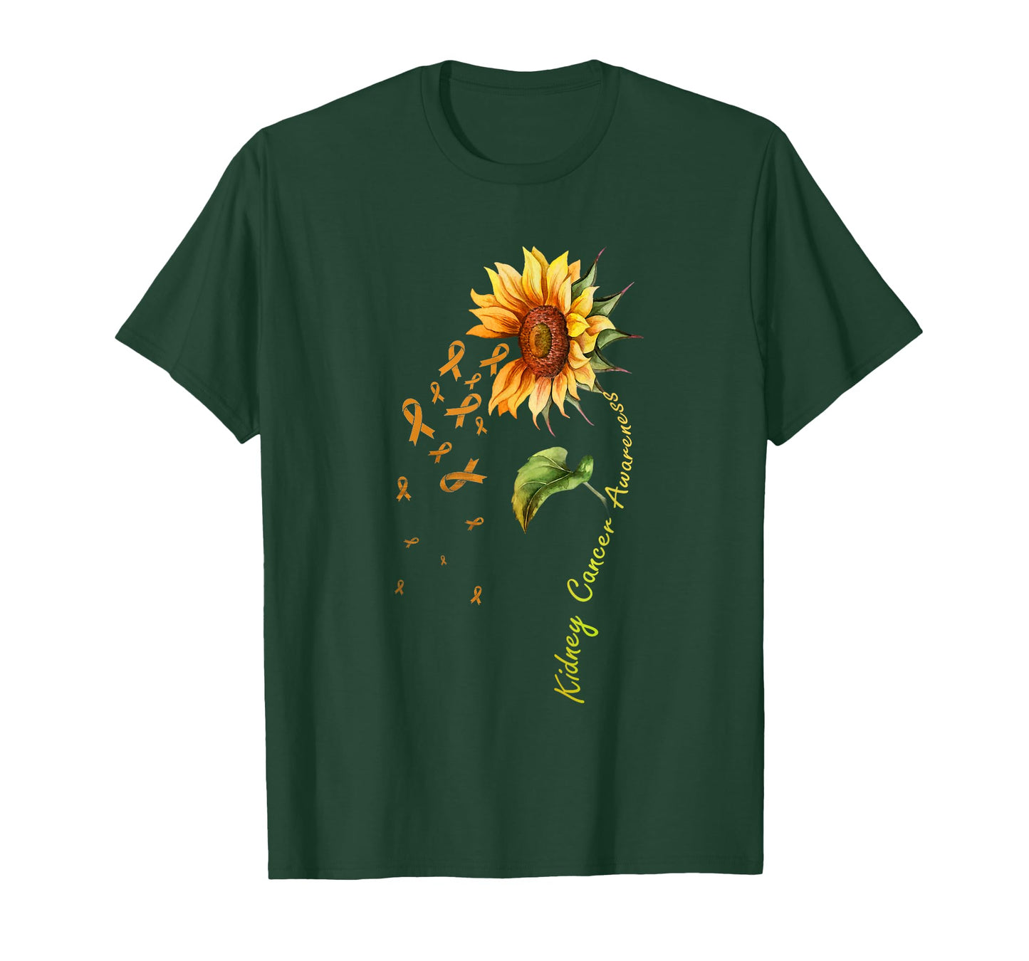 Kidney Cancer Awareness Sunflower Shirt T-Shirt
