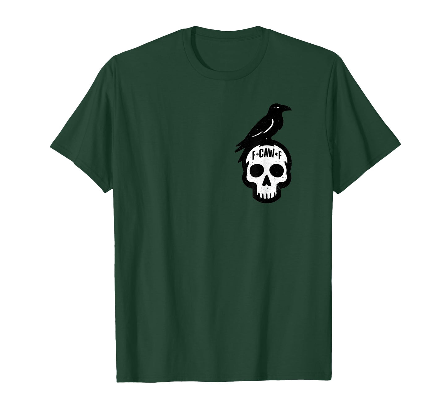 F-Caw-F, Funny Crow & Skull T-Shirt