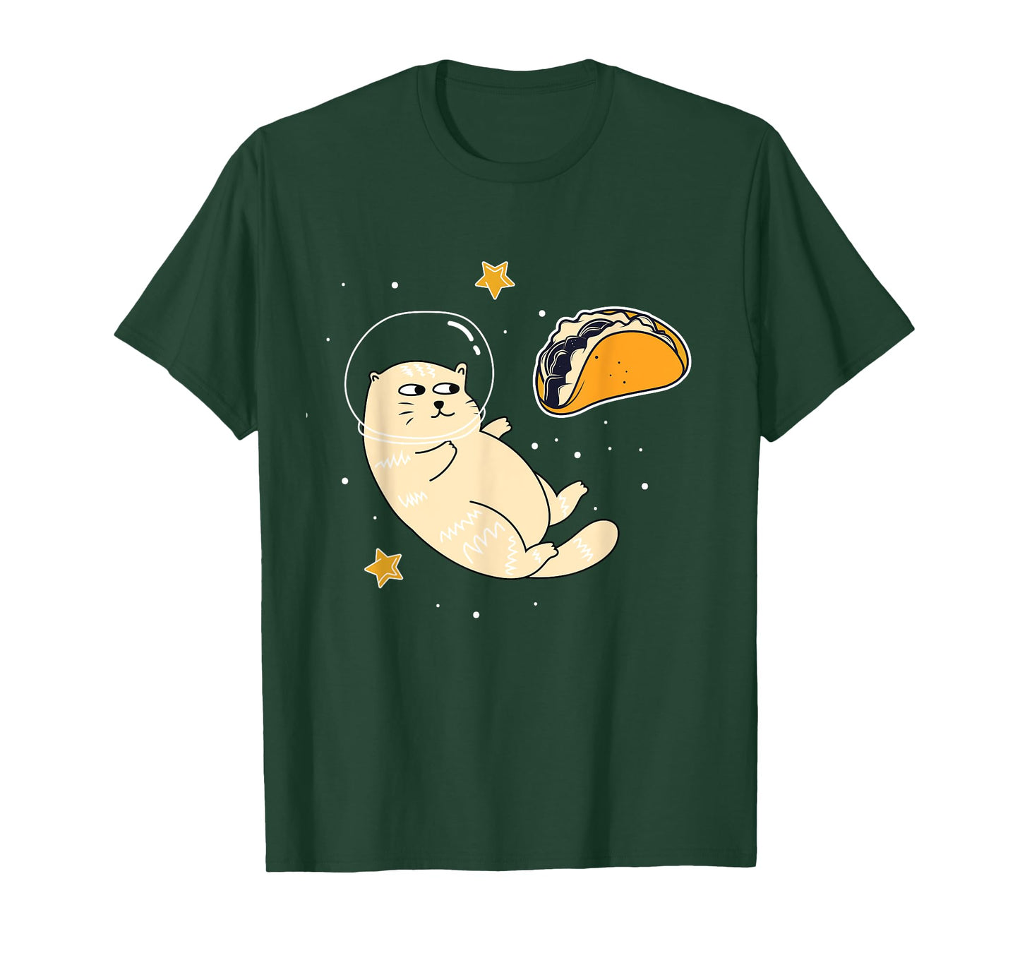 Astronaut Cat in Outer Space | Taco Moon T-Shirt
