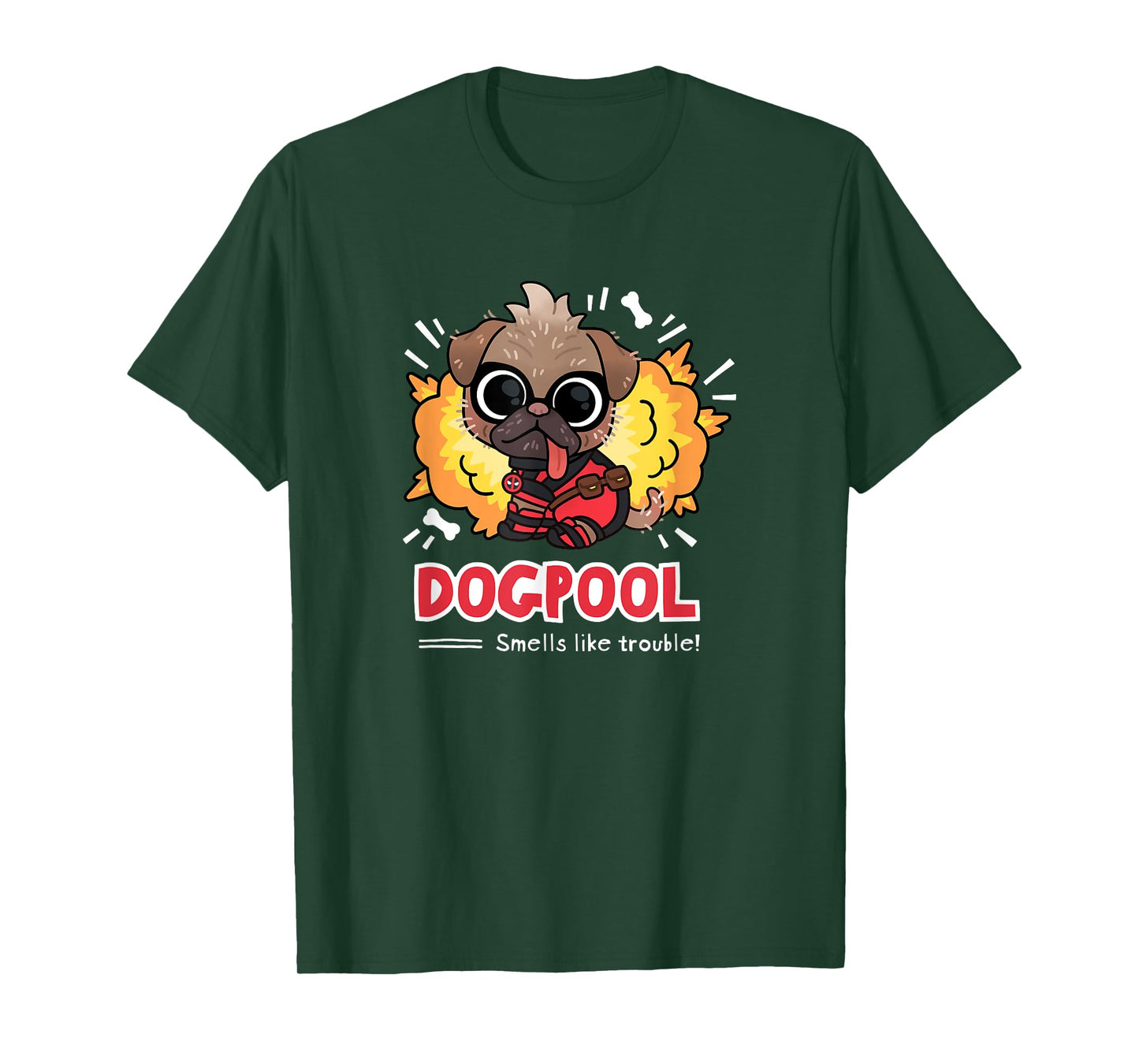 Marvel Studios Deadpool & Wolverine Chibi Dogpool Trouble T-Shirt