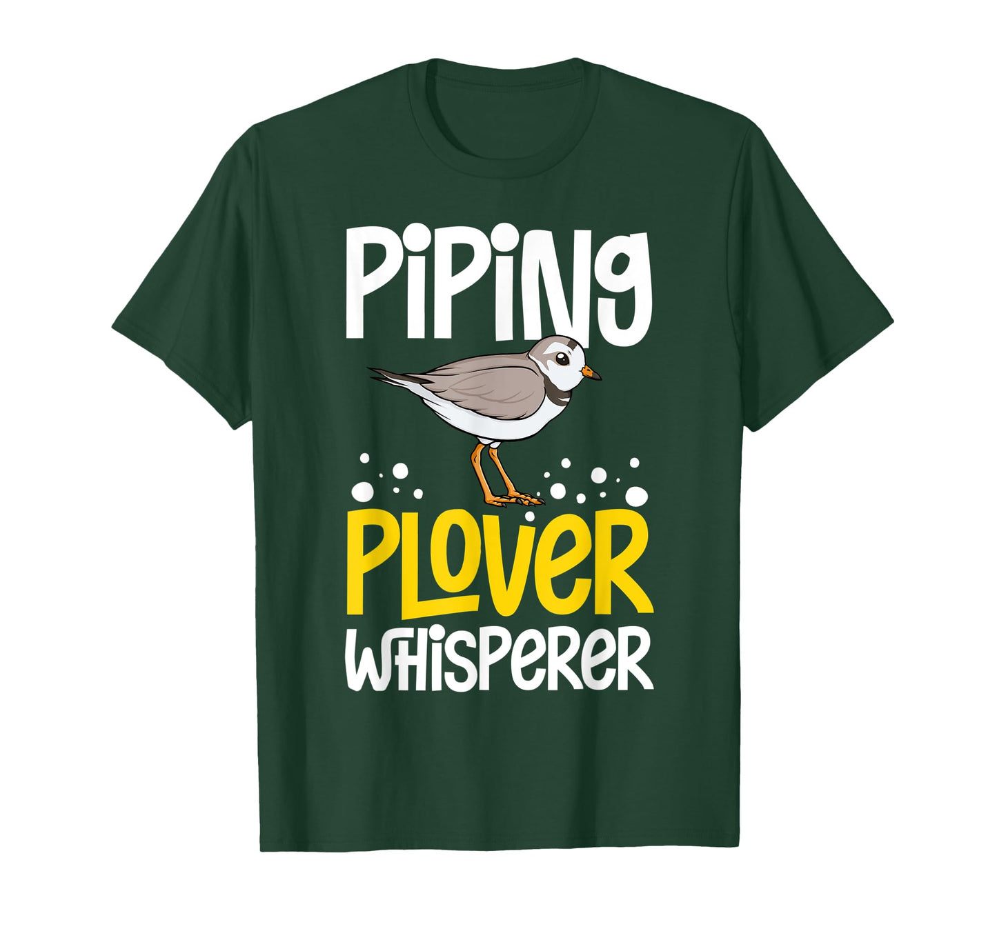 Piping Plover Bird Funny Cute Animal Watching T-Shirt