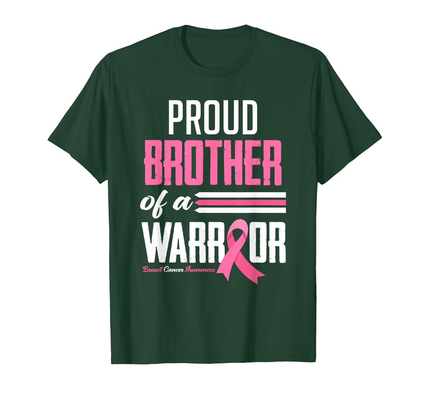 Proud Brother Of A Warrior Sister Breast Cancer Awareness T-Shirt