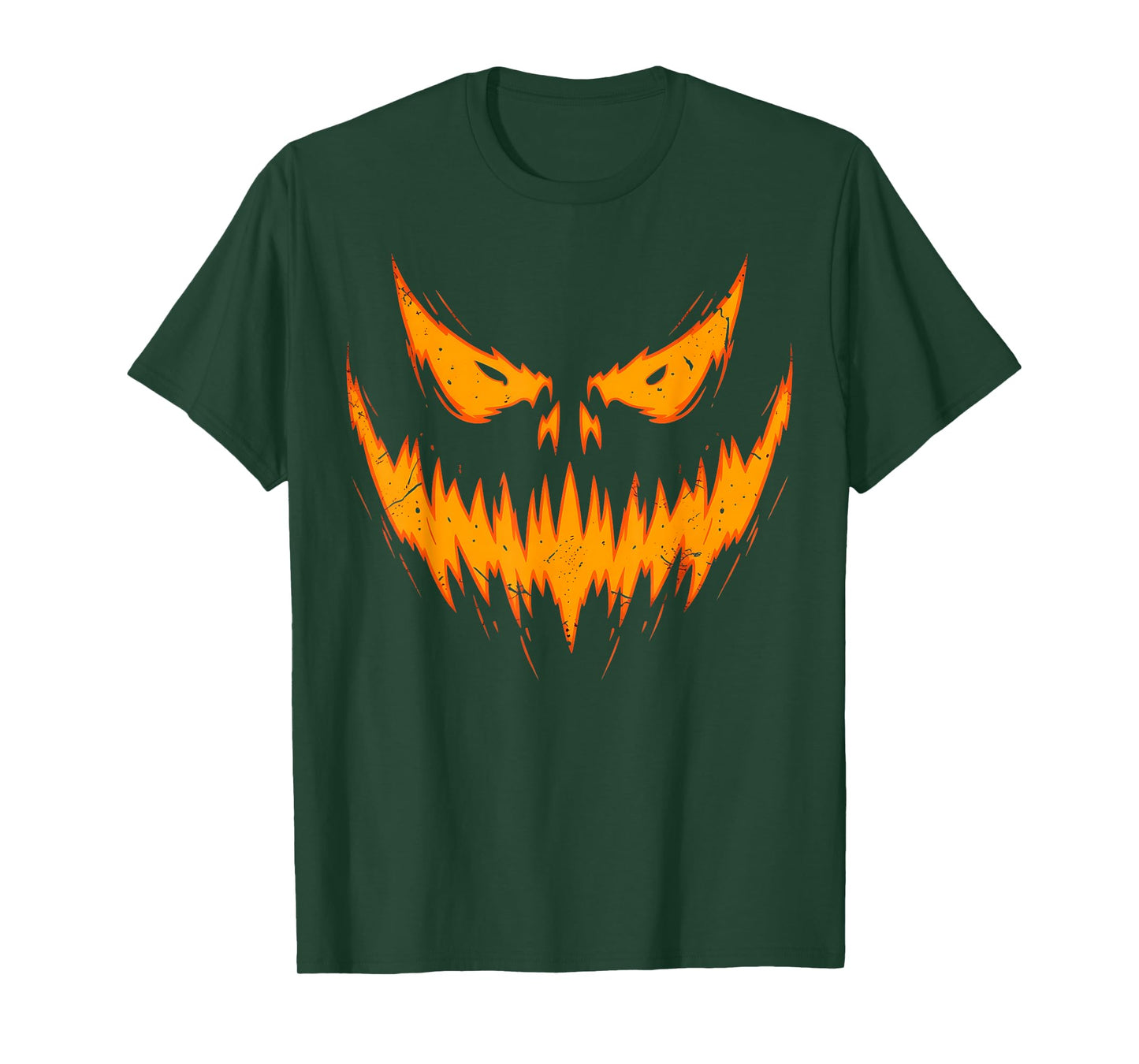 Scary Spooky Jack O Lantern Face Pumpkin Halloween Funny T-Shirt