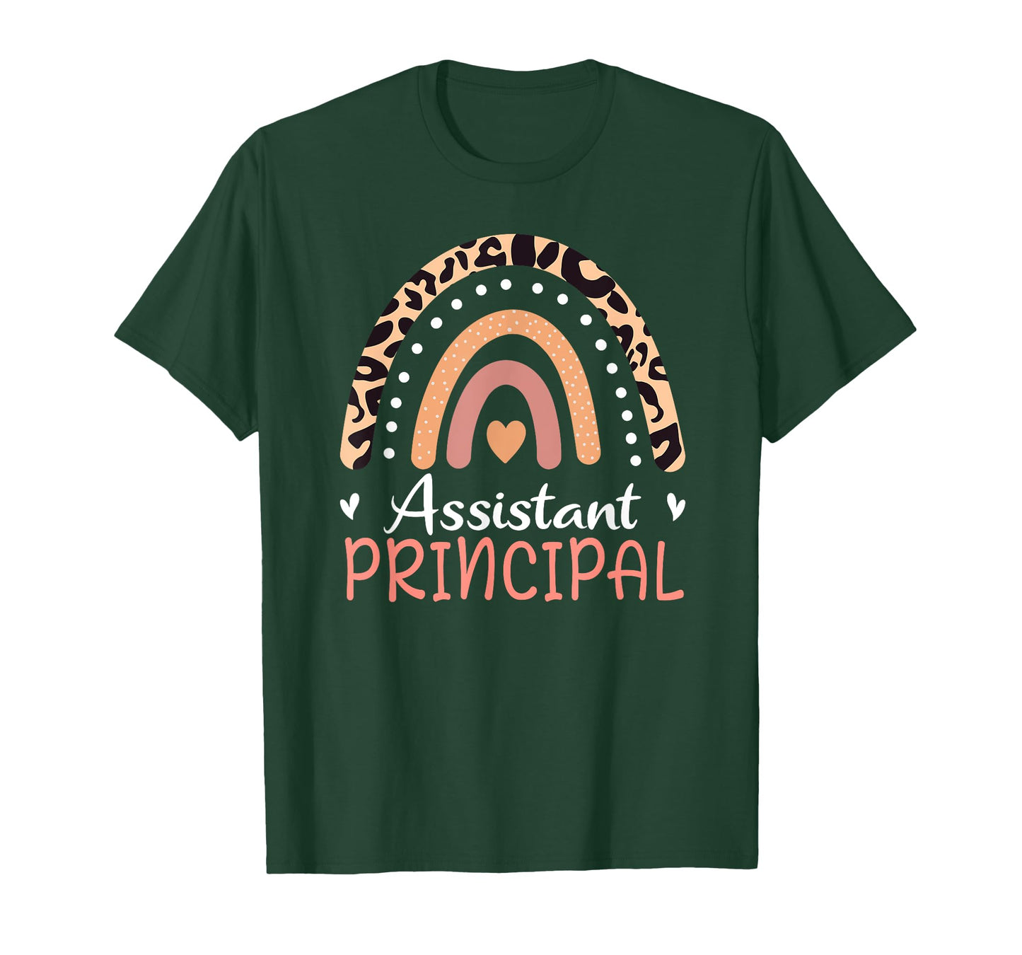 Assistant Principal Leopard Rainbow Appreciation Women T-Shirt