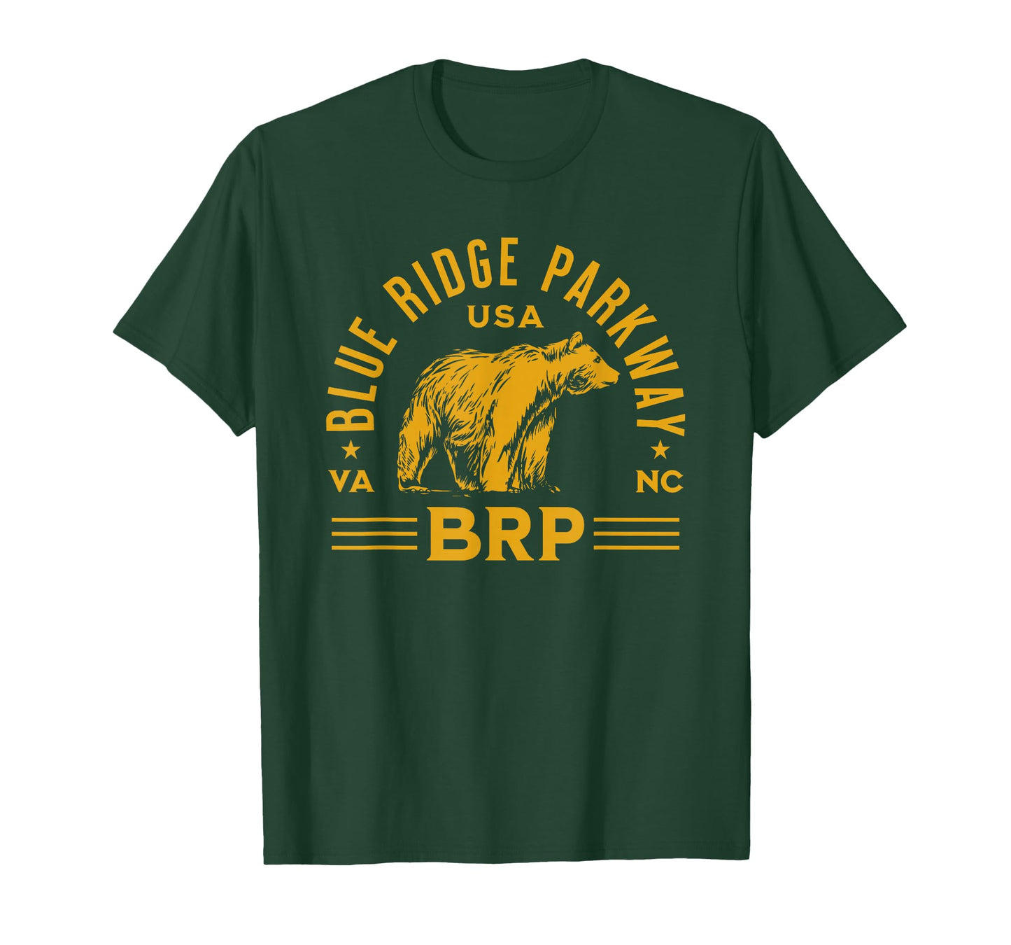 Blue Ridge Parkway NC and VA Bear Design T-Shirt