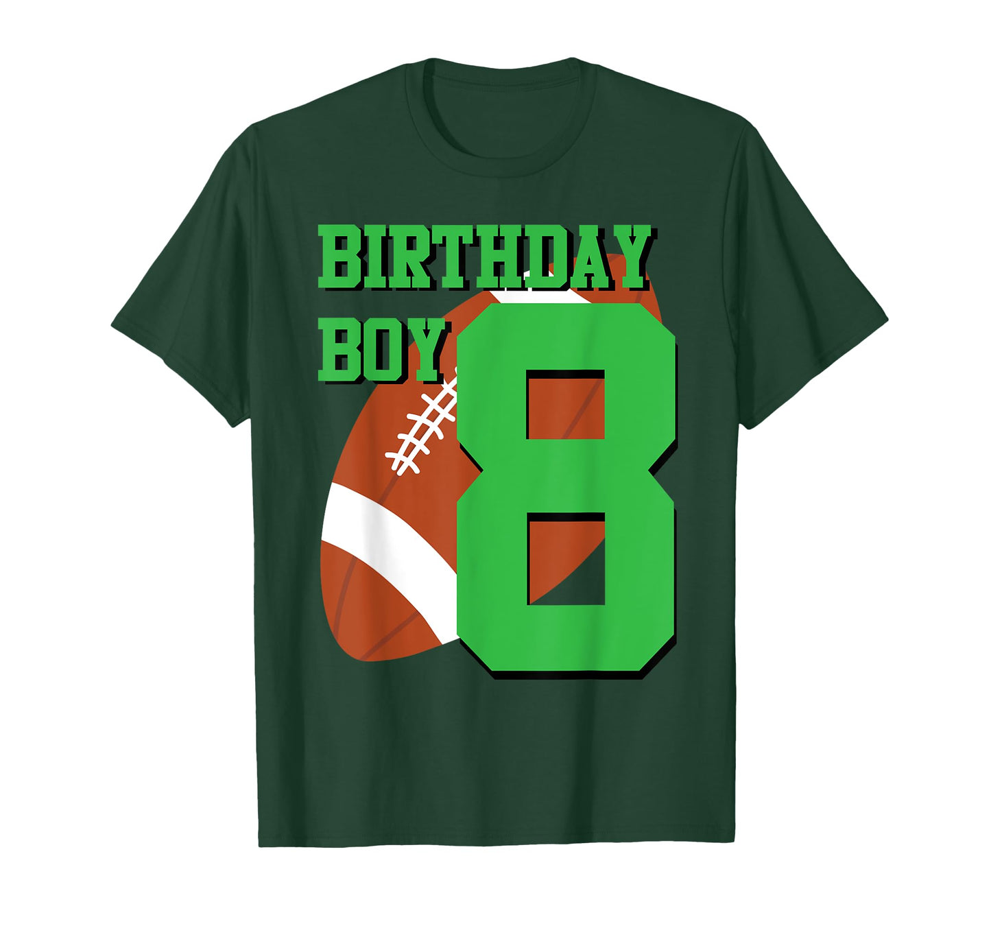 8th Birthday Football Boy Shirt | 8 year old Field Players T-Shirt