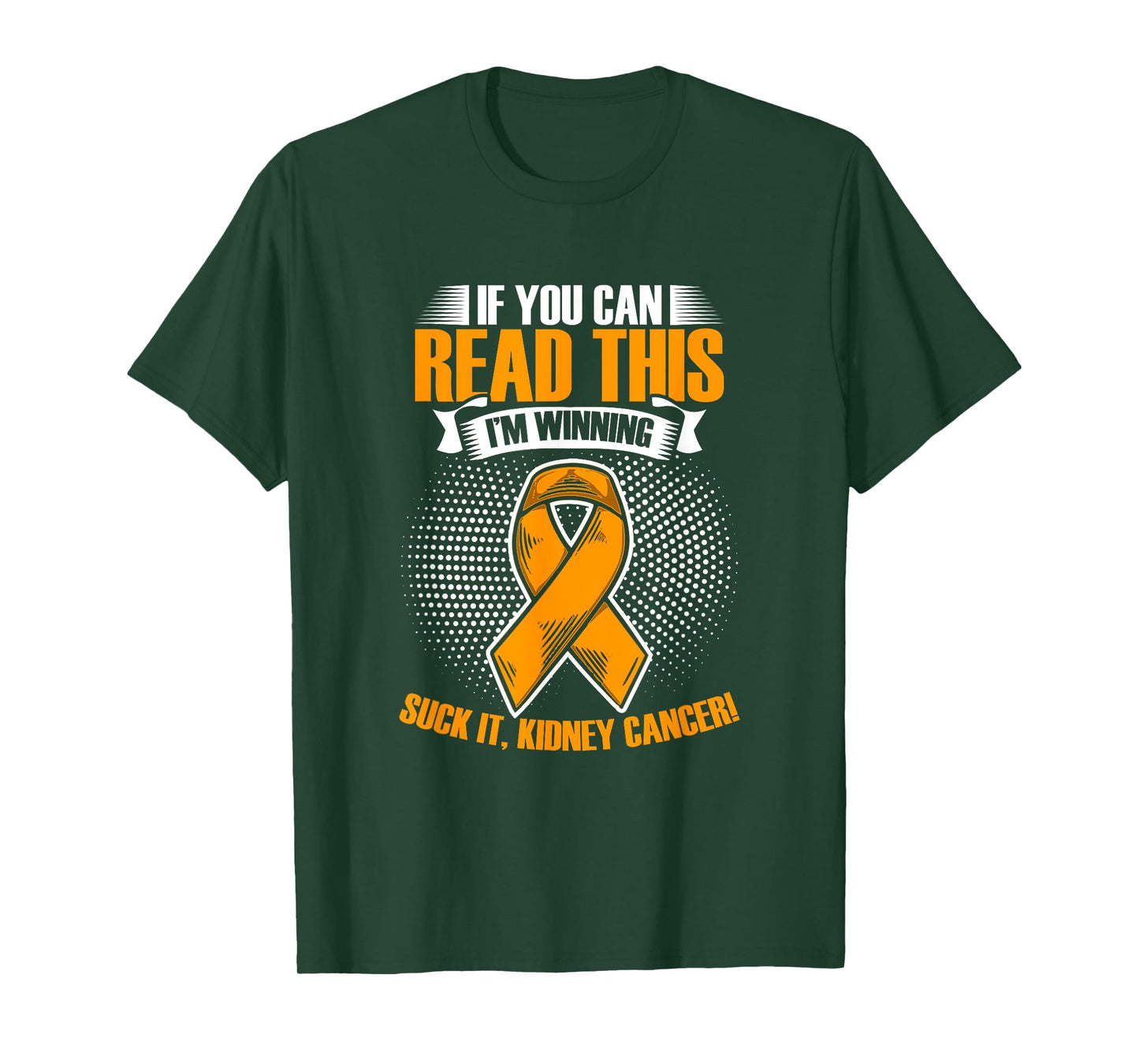 Support Ribbon I'm Winning Kidney Cancer Survivor T-Shirt