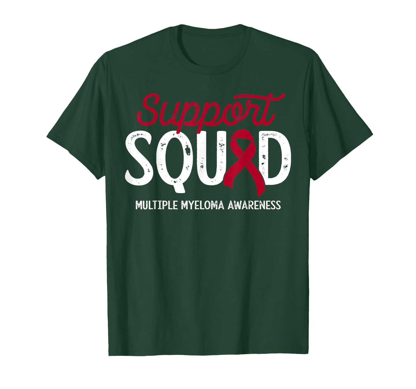 Multiple Myeloma Cancer Warrior Support Squad Survivor Crew T-Shirt