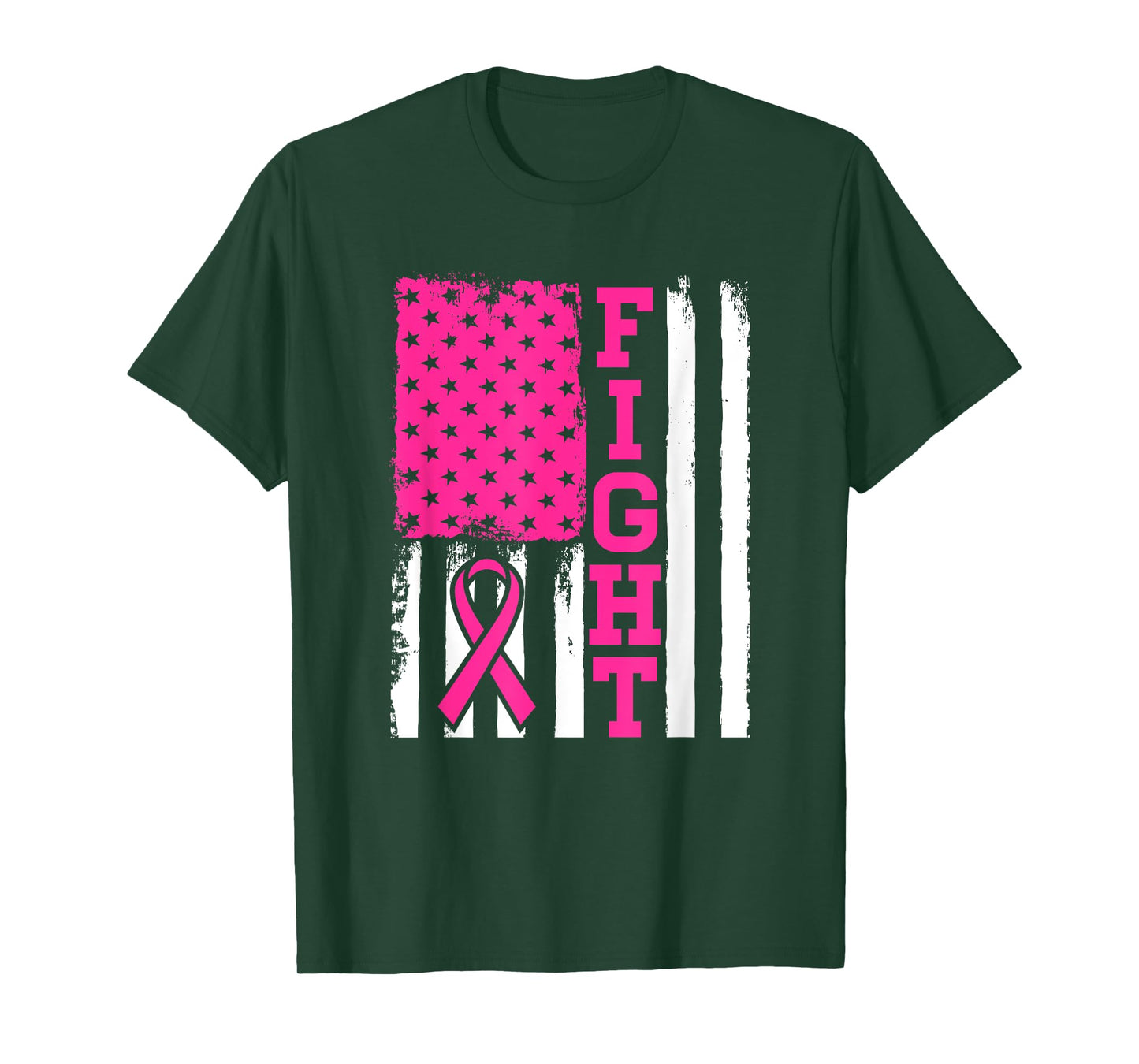 Fight Flag - Breast Cancer Awareness Shirt Gift T-Shirt