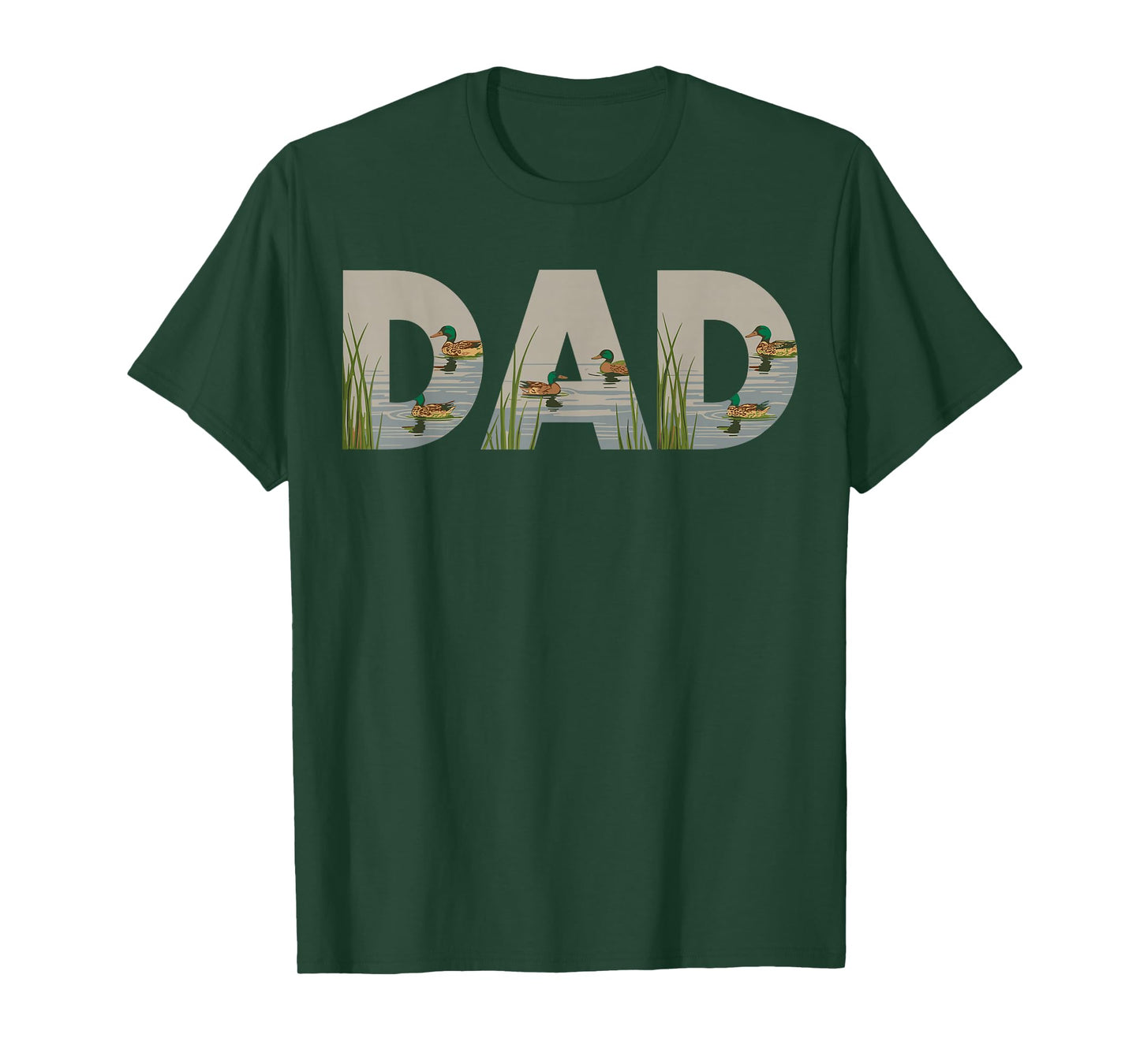 Duck Dad Nature Lake Waterfowl Hunter Outdoors T-Shirt