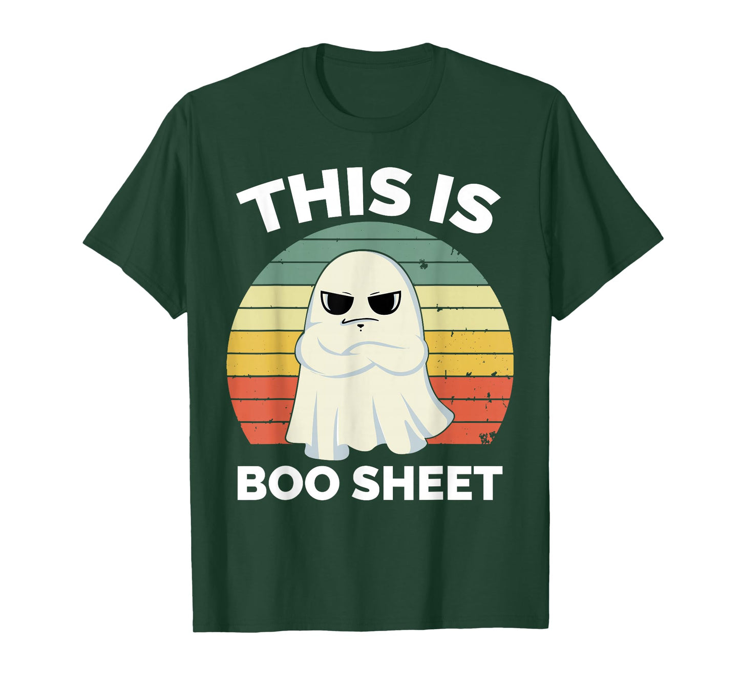 This is Boo Sheet Ghost Retro Halloween Costume Men Women T-Shirt