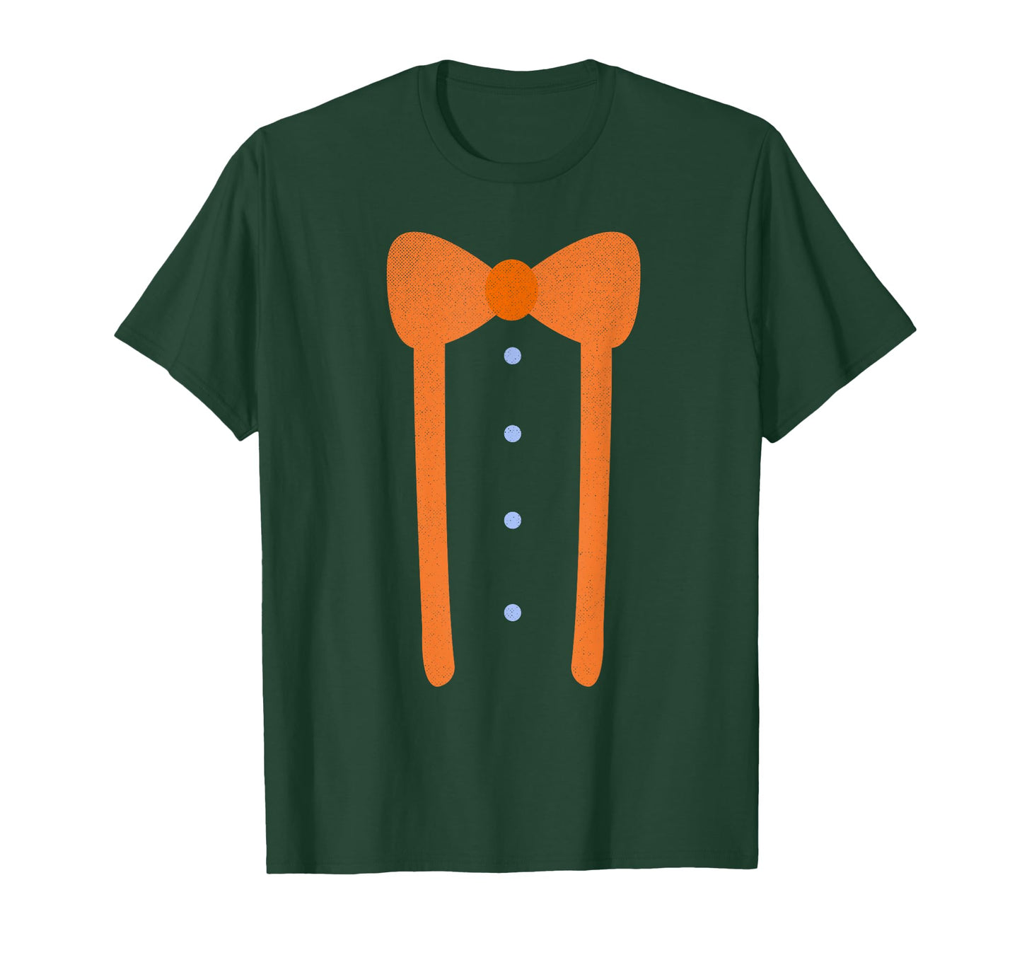 Cute Bow Tie and Suspenders Funny Lazy Halloween Costume T-Shirt