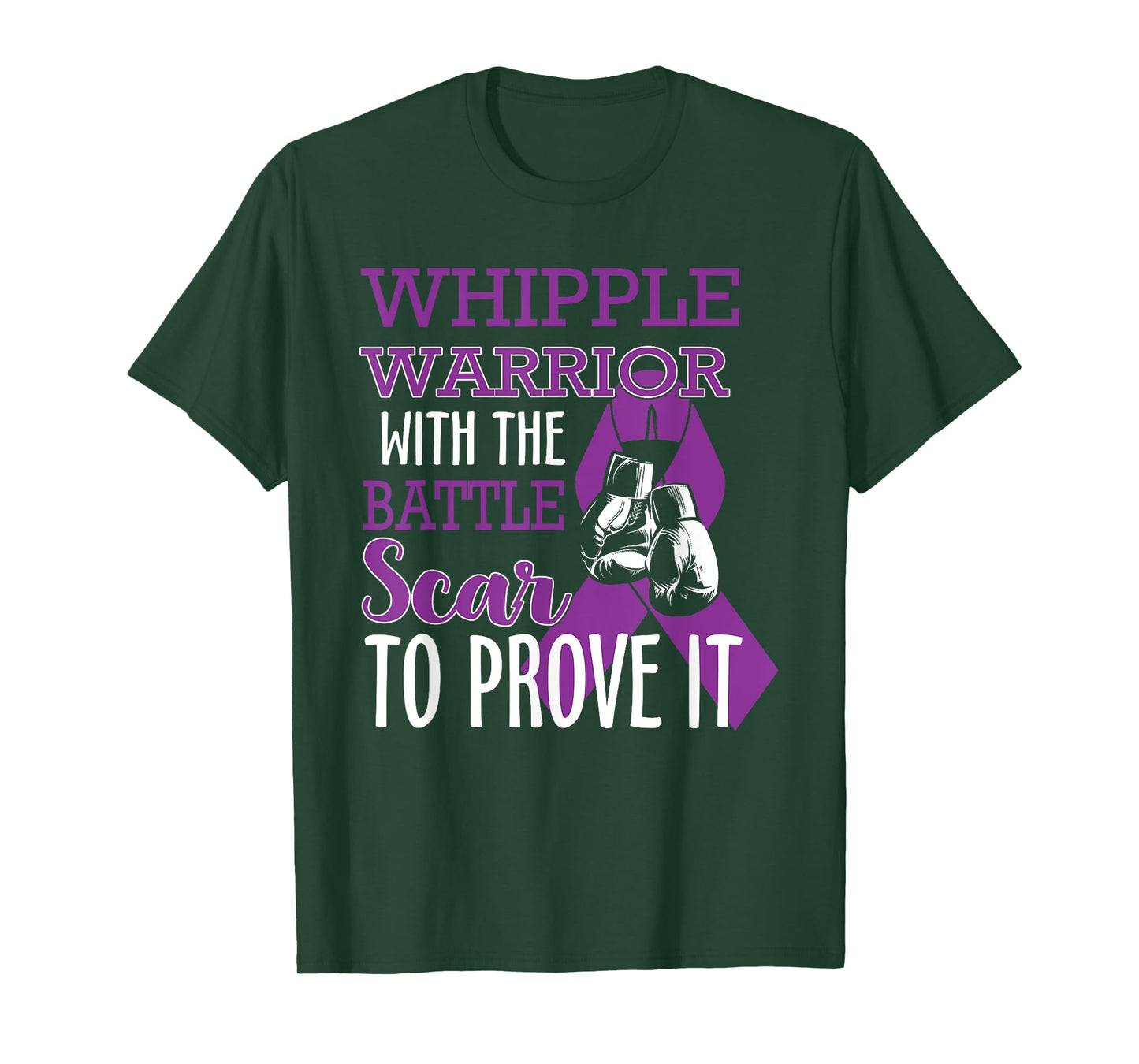 Whipple Warrior With Battle Scar Pancreatic Cancer Awareness T-Shirt
